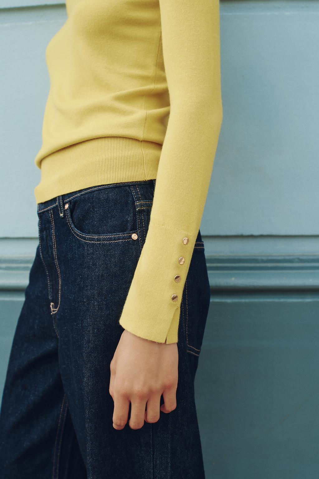 BASIC PLAIN KNIT SWEATER - Zara фото 18