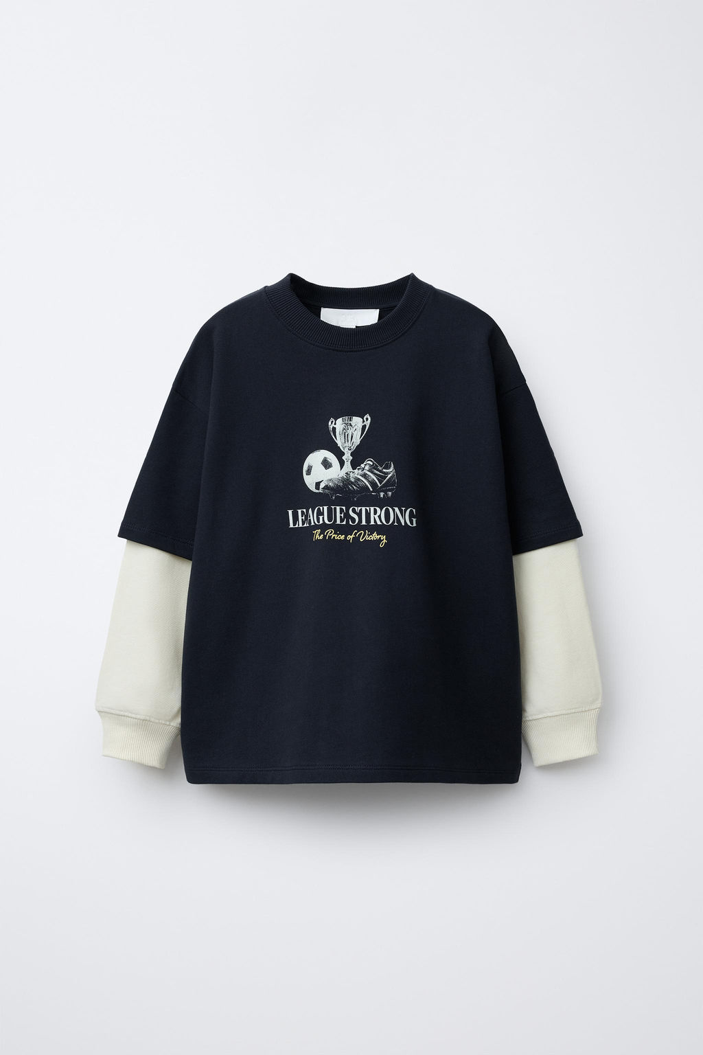 DOUBLE-SLEEVE FOOTBALL T-SHIRT - Zara фото 7