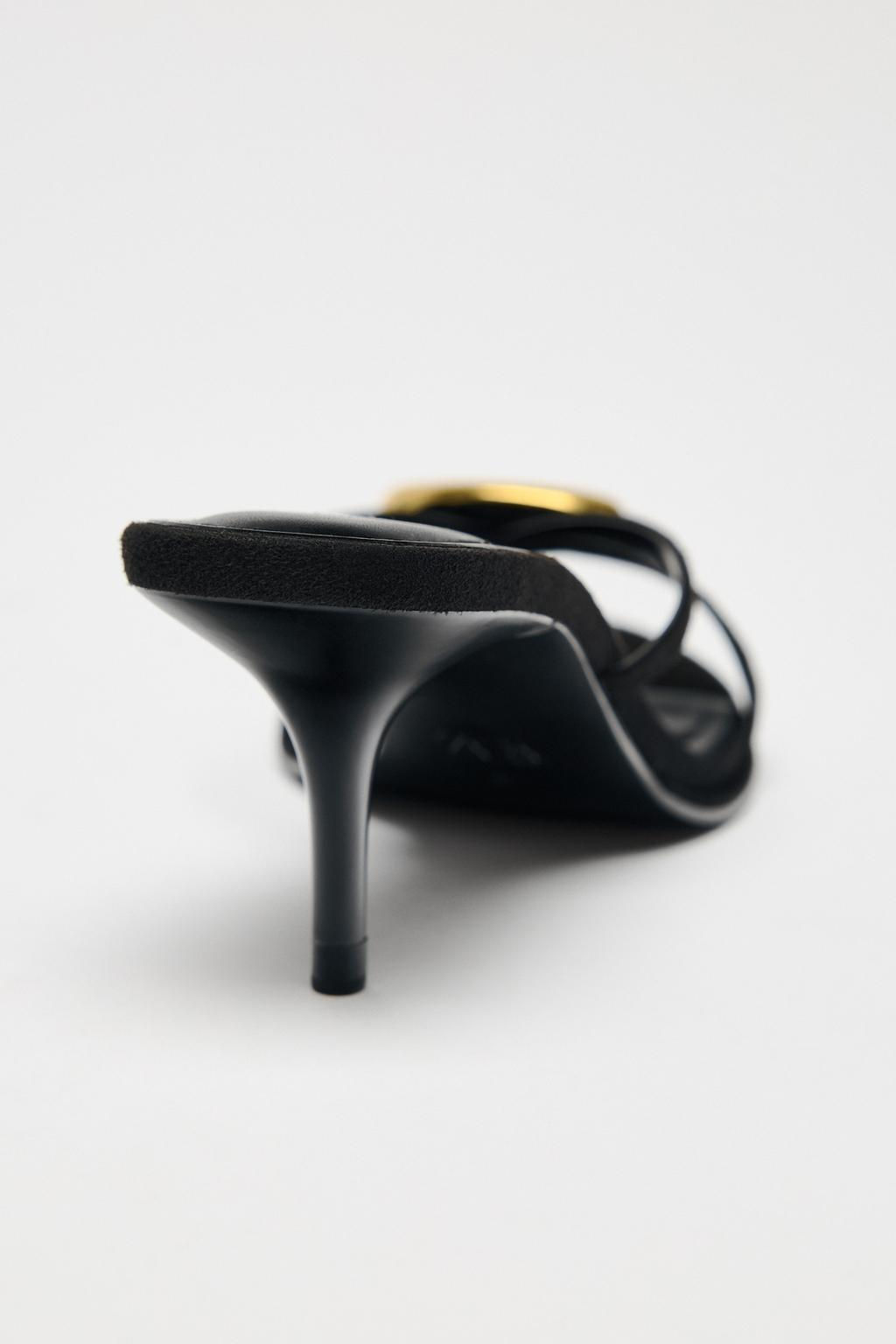 SANDALS WITH METAL DETAIL - Zara фото 4