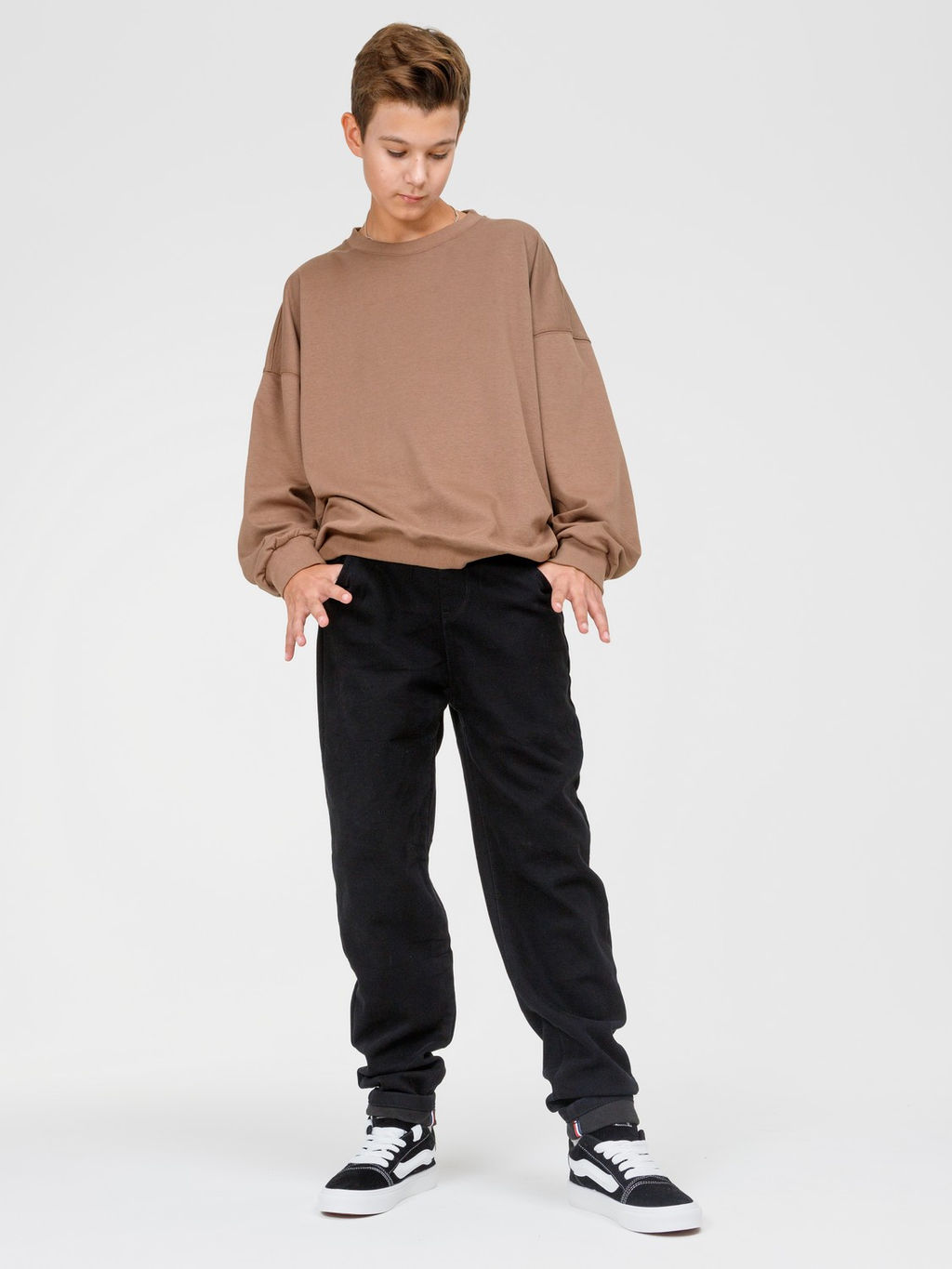 Джинсы-бананы утеплённые для мальчиков - Синий мир фото 9