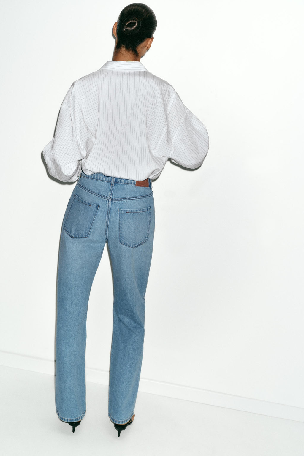 Z1975 REGULAR FIT HIGH-WAIST LONG LENGTH JEANS - Zara фото 28