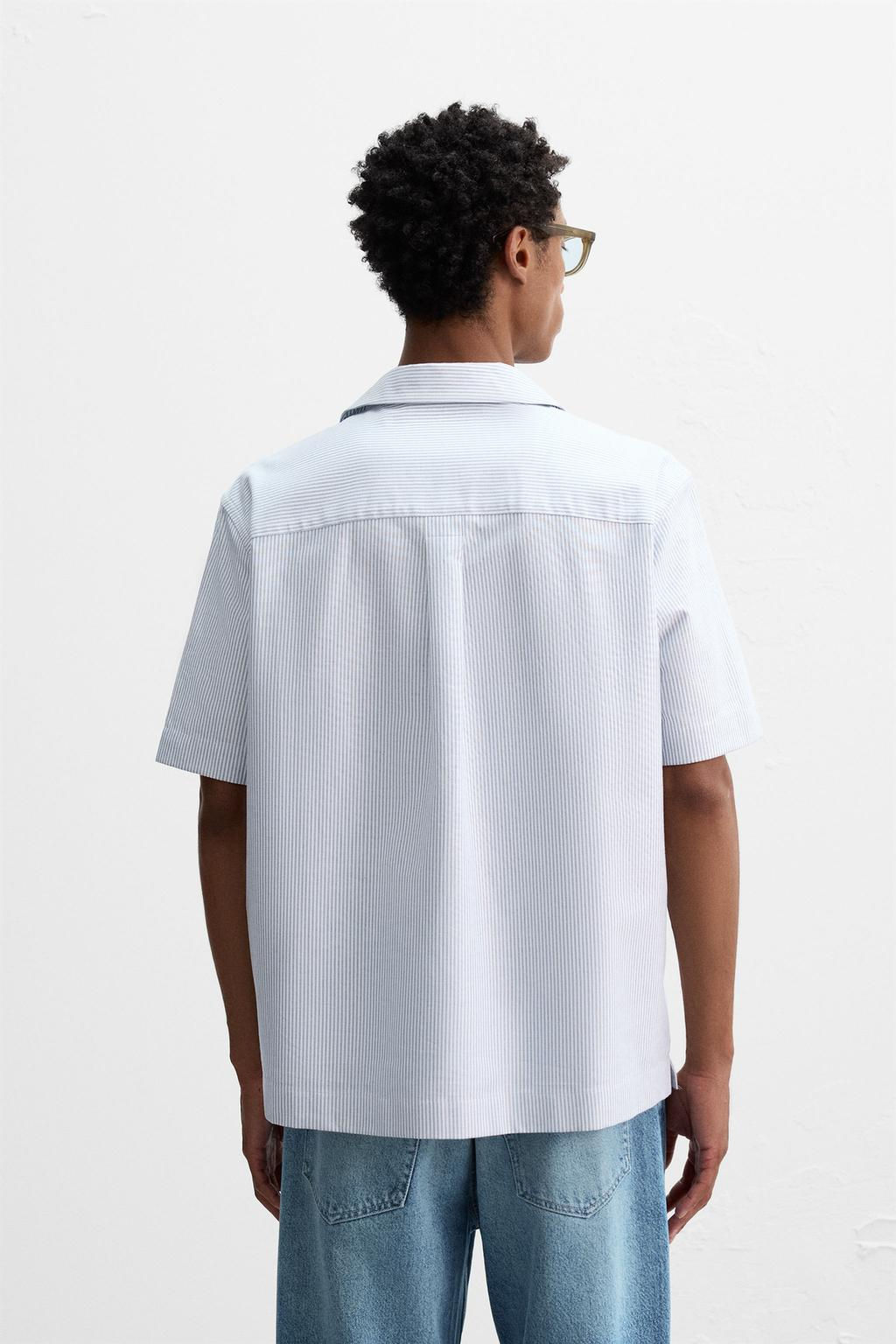 STRIPED OXFORD SHIRT - Zara фото 3
