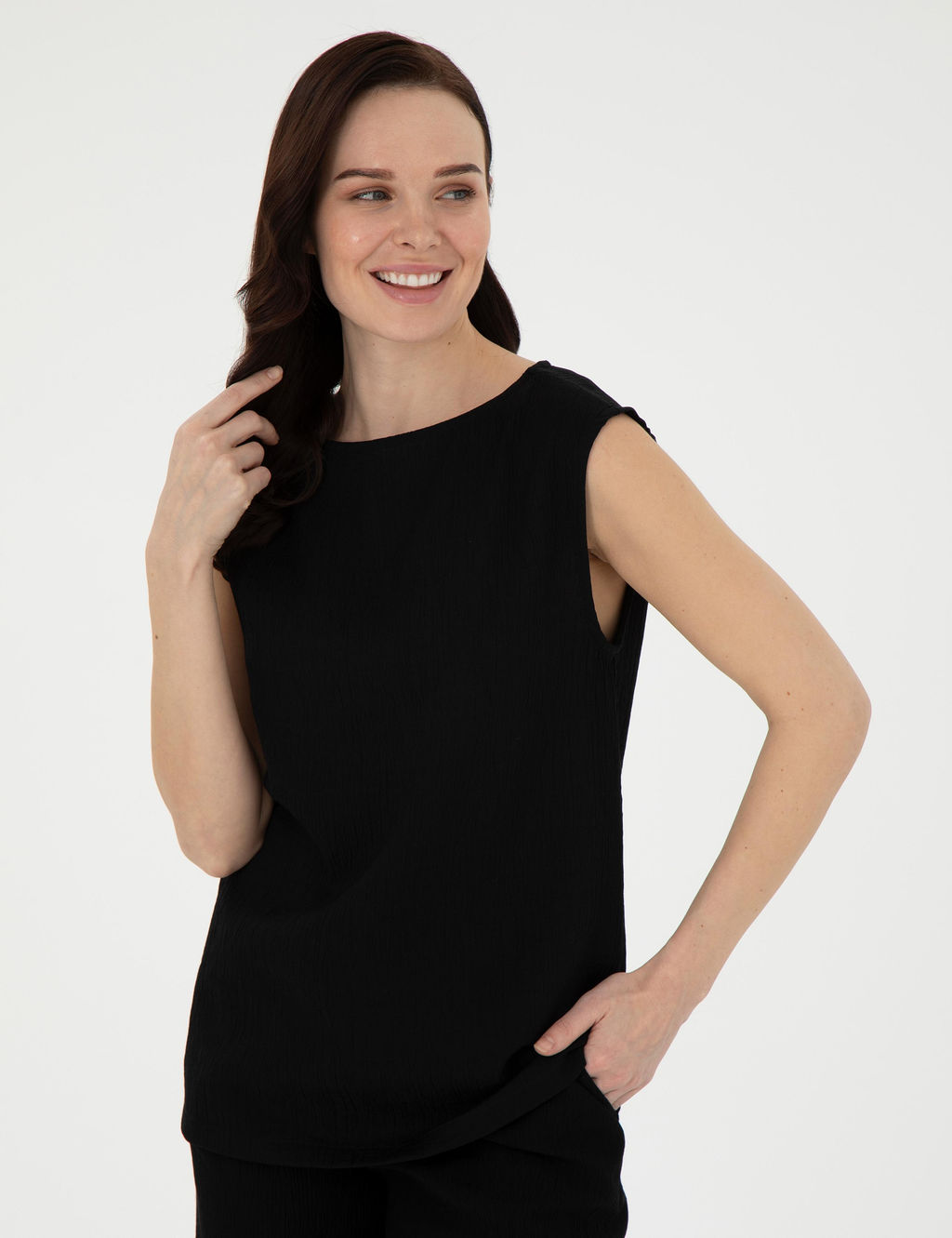 Siyah Regular Fit Bluz - Pierre cardin фото 3