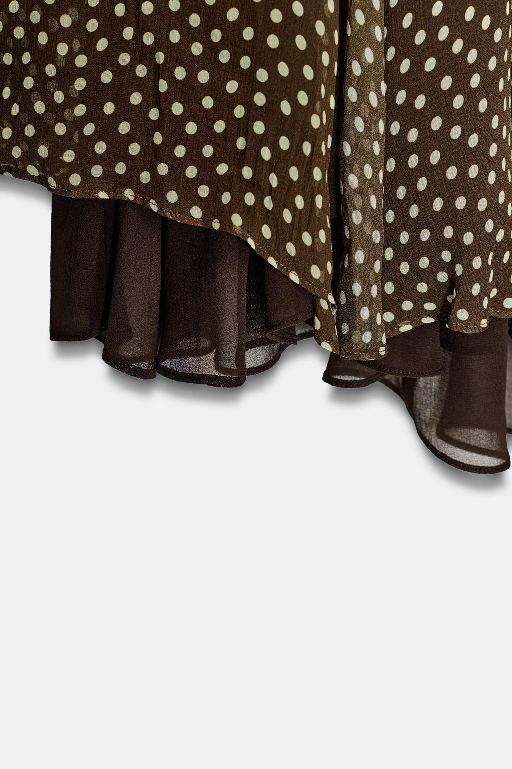 FALDA ASIM?TRICA LUNARES ZW COLLECTION / Marr?n - Zara фото 7