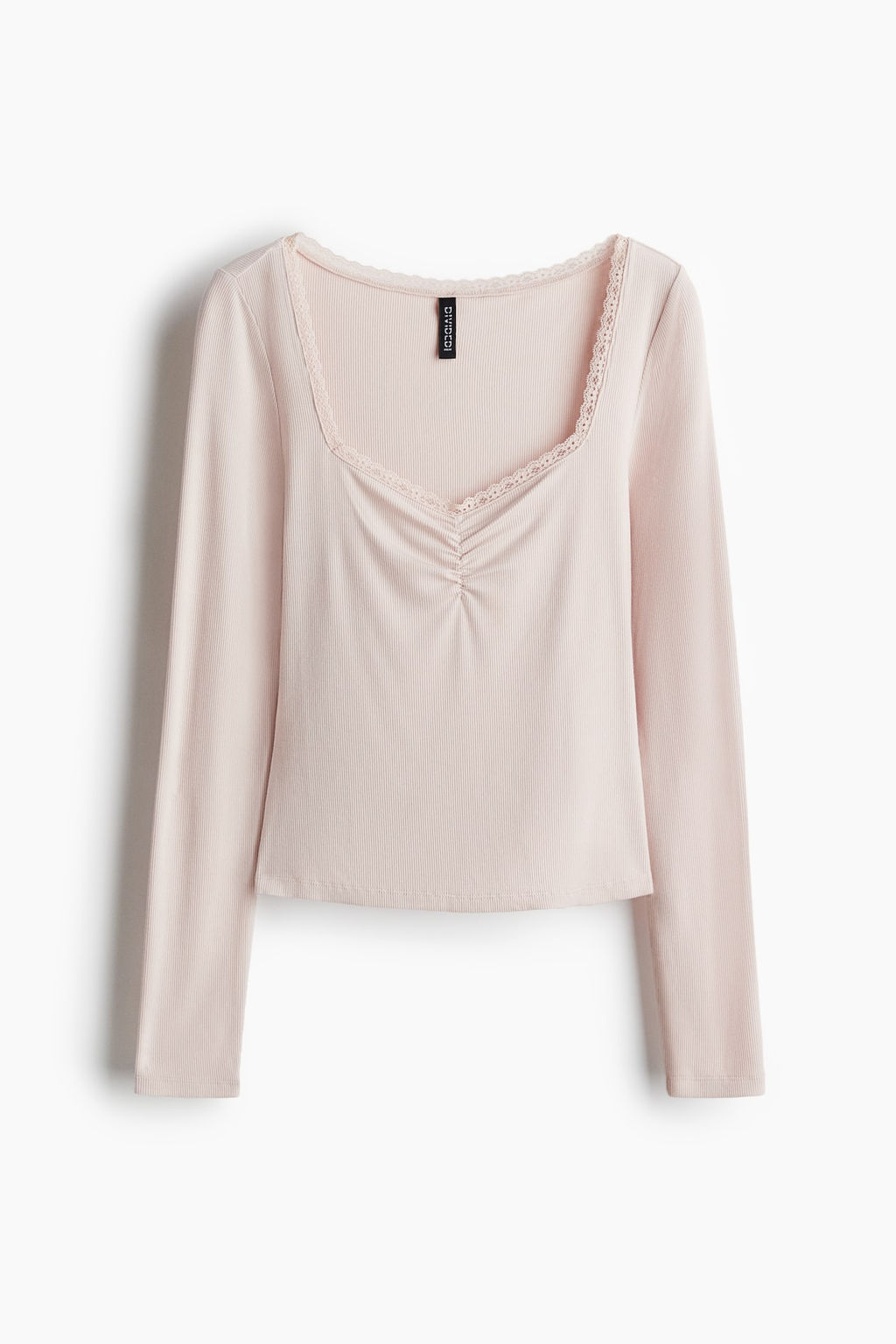 Top de canale con ribete de encaje - H&m фото 5