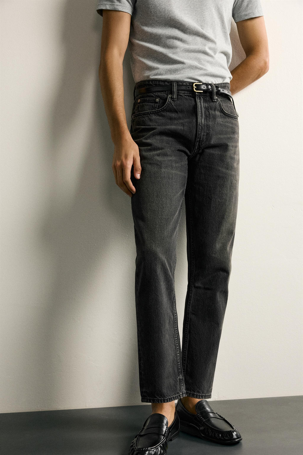JEANS SLIM TAPERED FIT / Carb?n - Zara фото 5