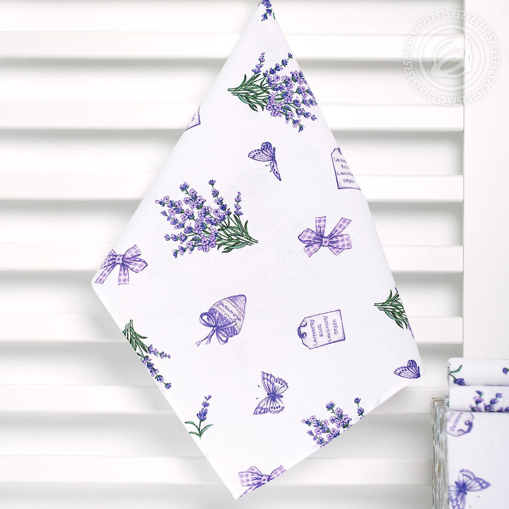 Полотенце кухонное из рогожки Сиреневая дымка 50х70/1 шт. - 50*70 Полотенца из рогожки - Арт дизайн фото 3