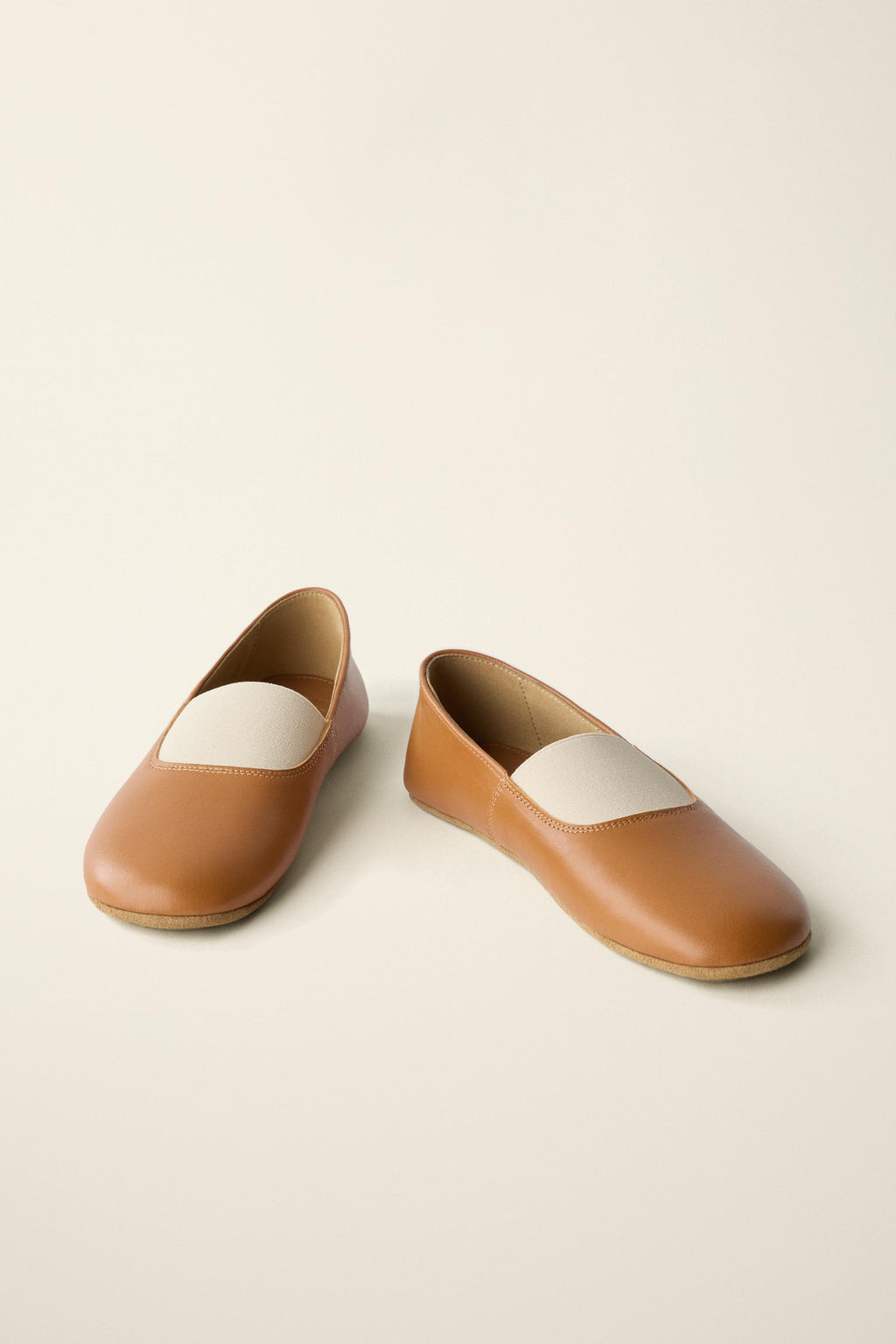 BAILARINA PIEL CREATED BY CARAMEL LONDON X ZARA / Marr?n  фото 5