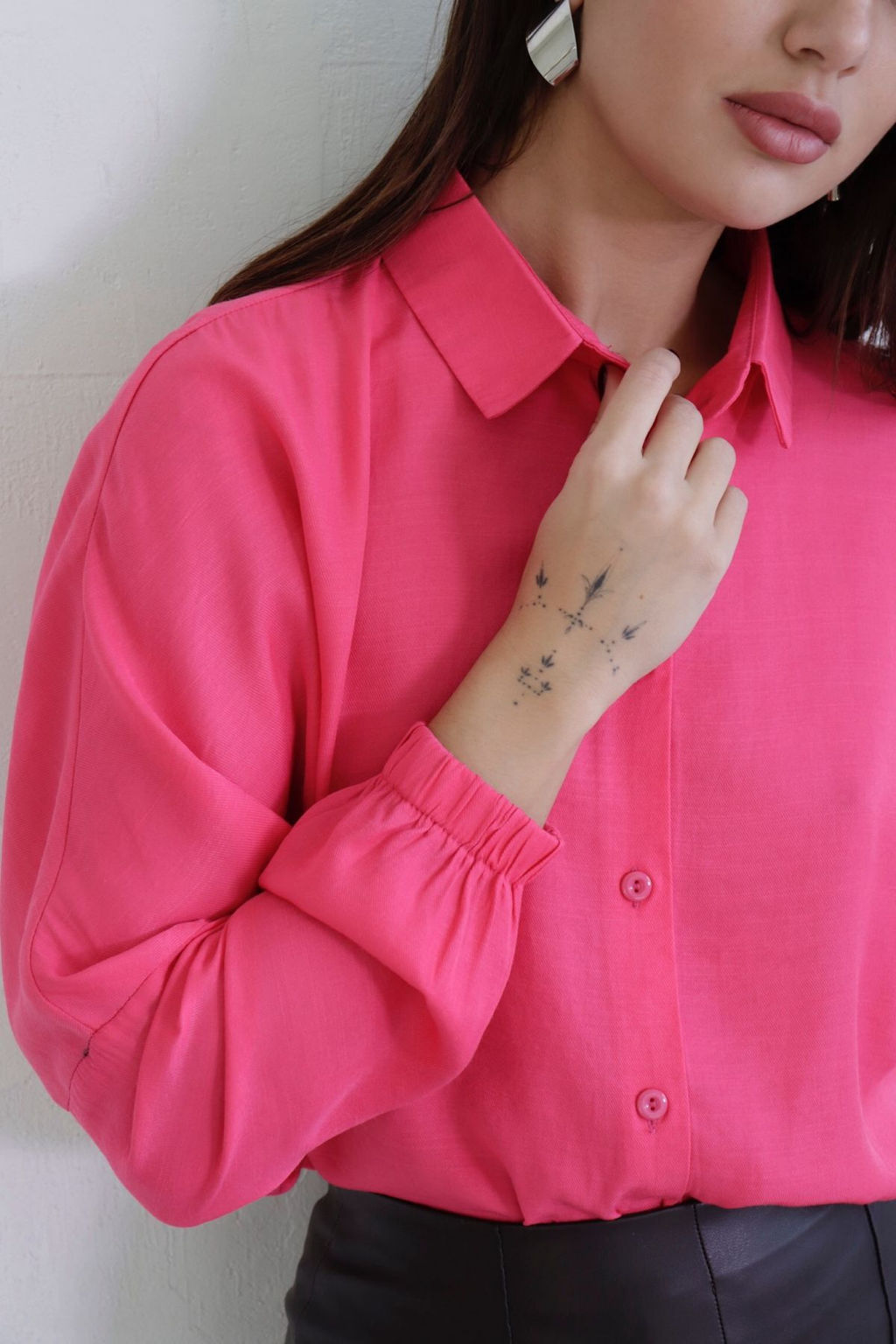 Рубашка базовая летучая мышь со спущенной линией плеча - Martichelli фото 36