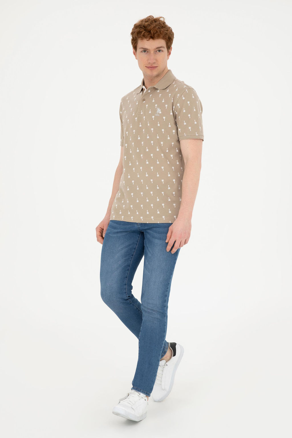 Мужская футболка светло-хаки Неожиданная скидка в корзине - U.s. polo assn фото 11