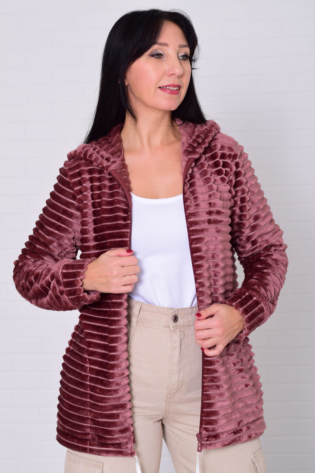 Толстовка женская 6-204 из велсофта - Новое кимоно фото 6