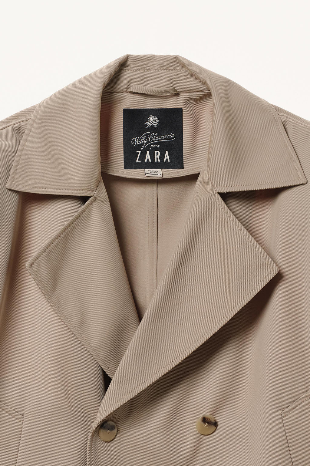 TRENCH CORTO BOXY FIT WILLY CHAVARRIA X ZARA / Arena фото 6