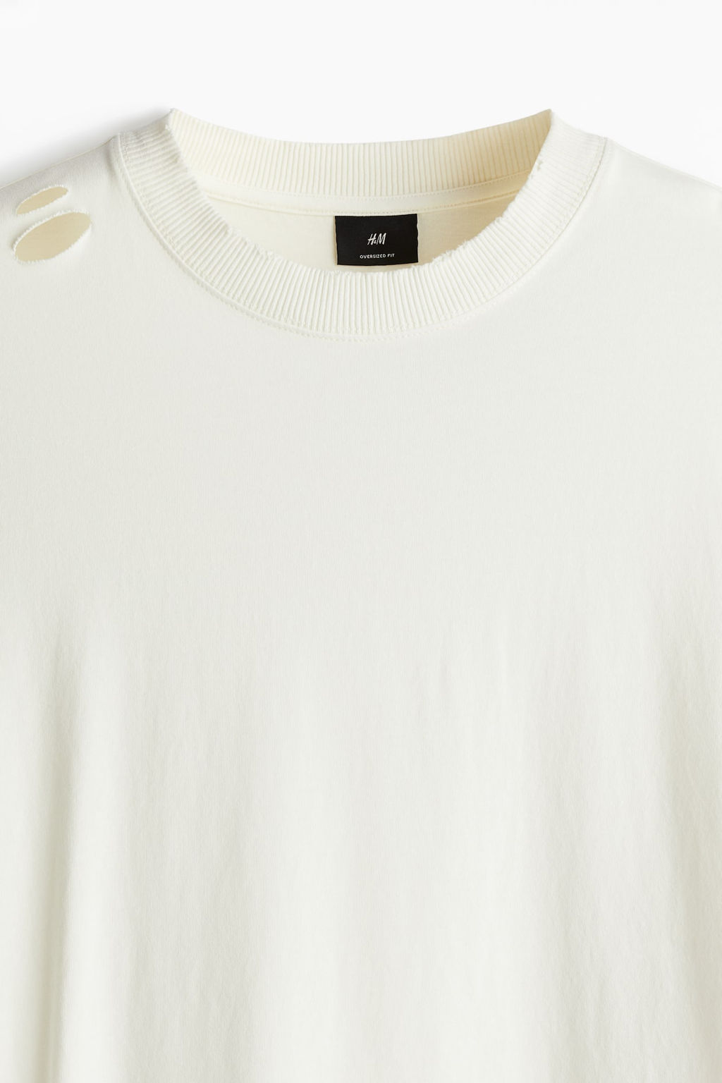 Camiseta con efecto desgastado Oversized Fit - H&m фото 7