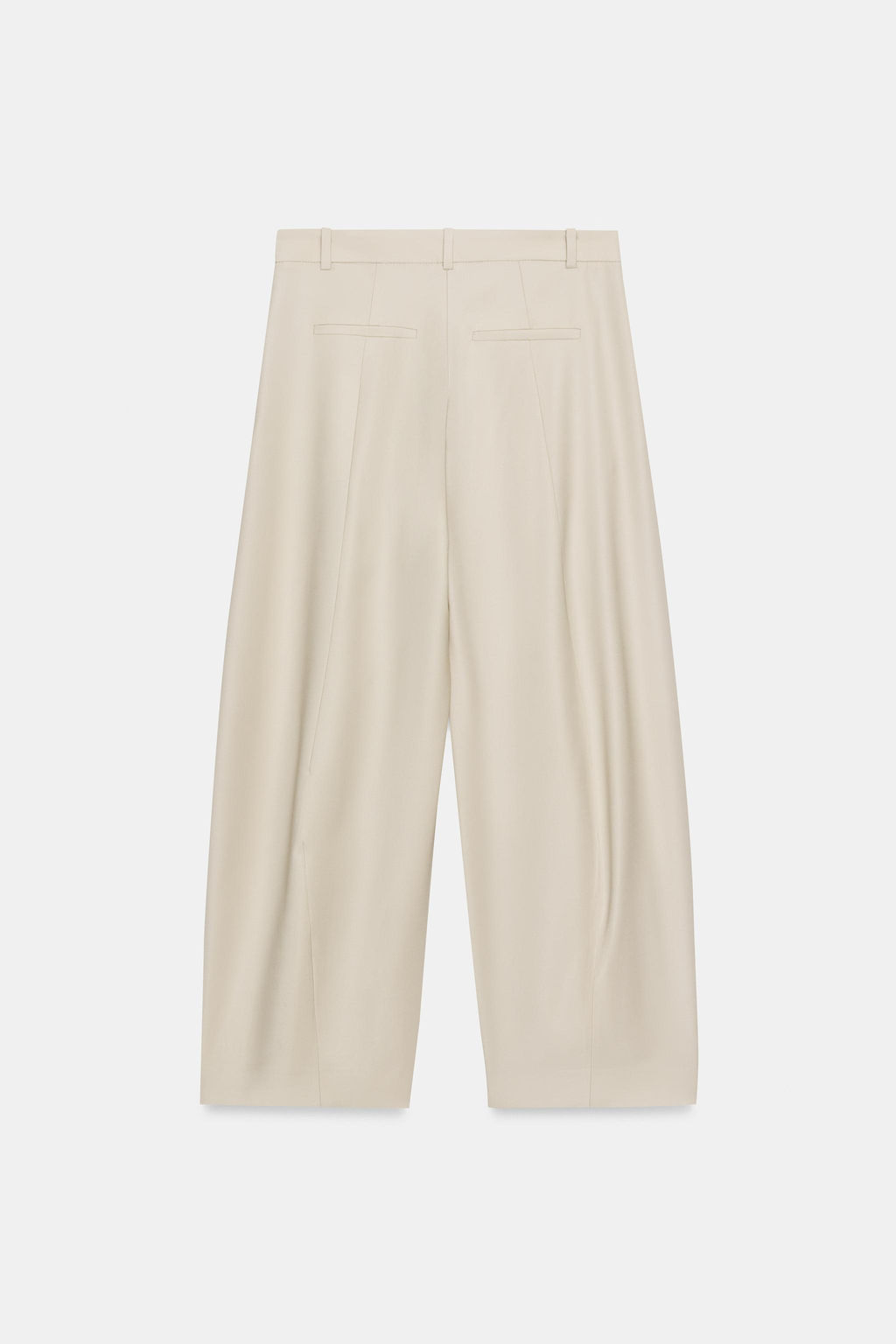 PANTAL?N BALLOON MEZCLA LANA ZW COLLECTION / Beige