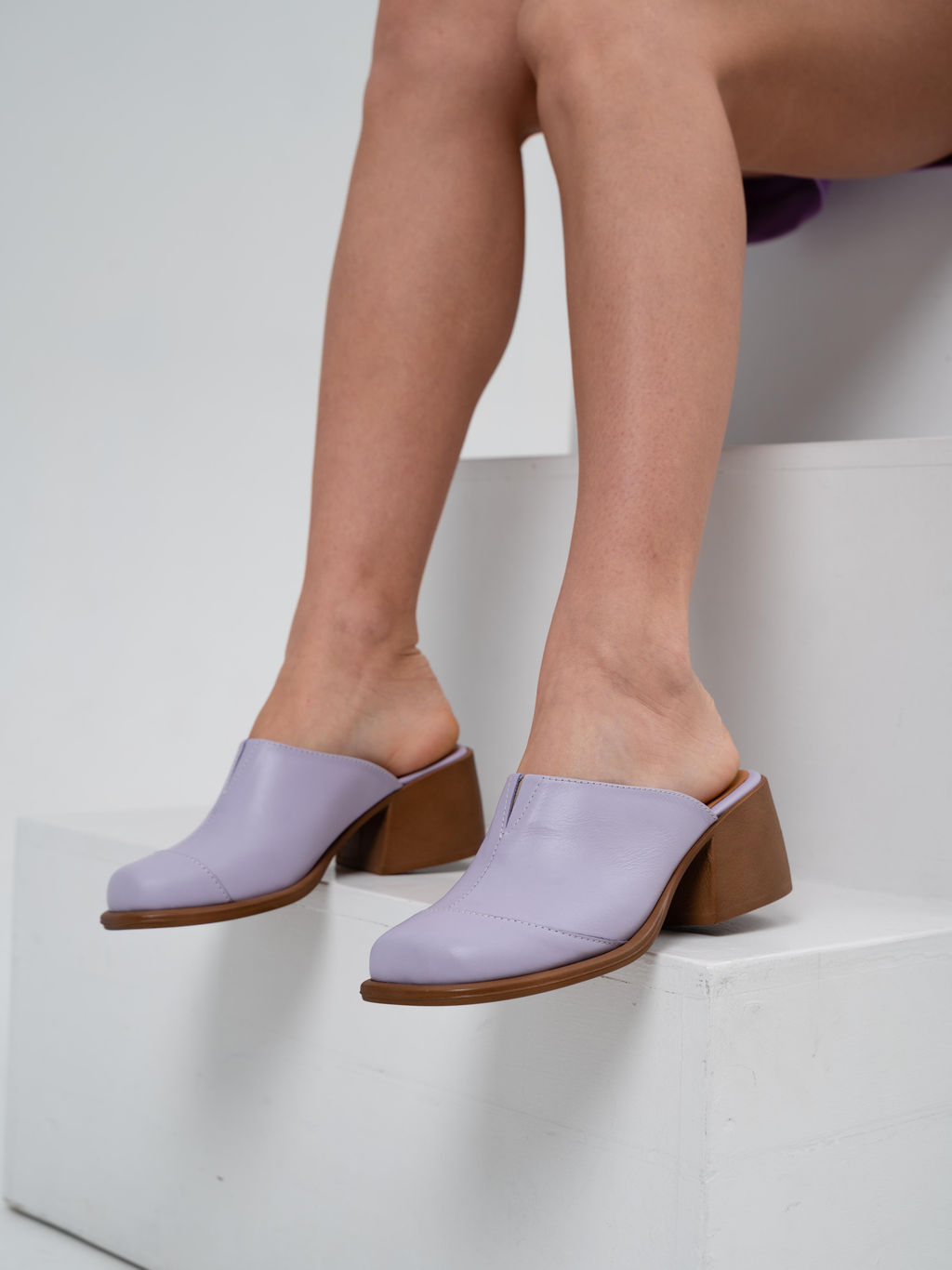 Сабо 5132.23663br.Лиловый+коричневый