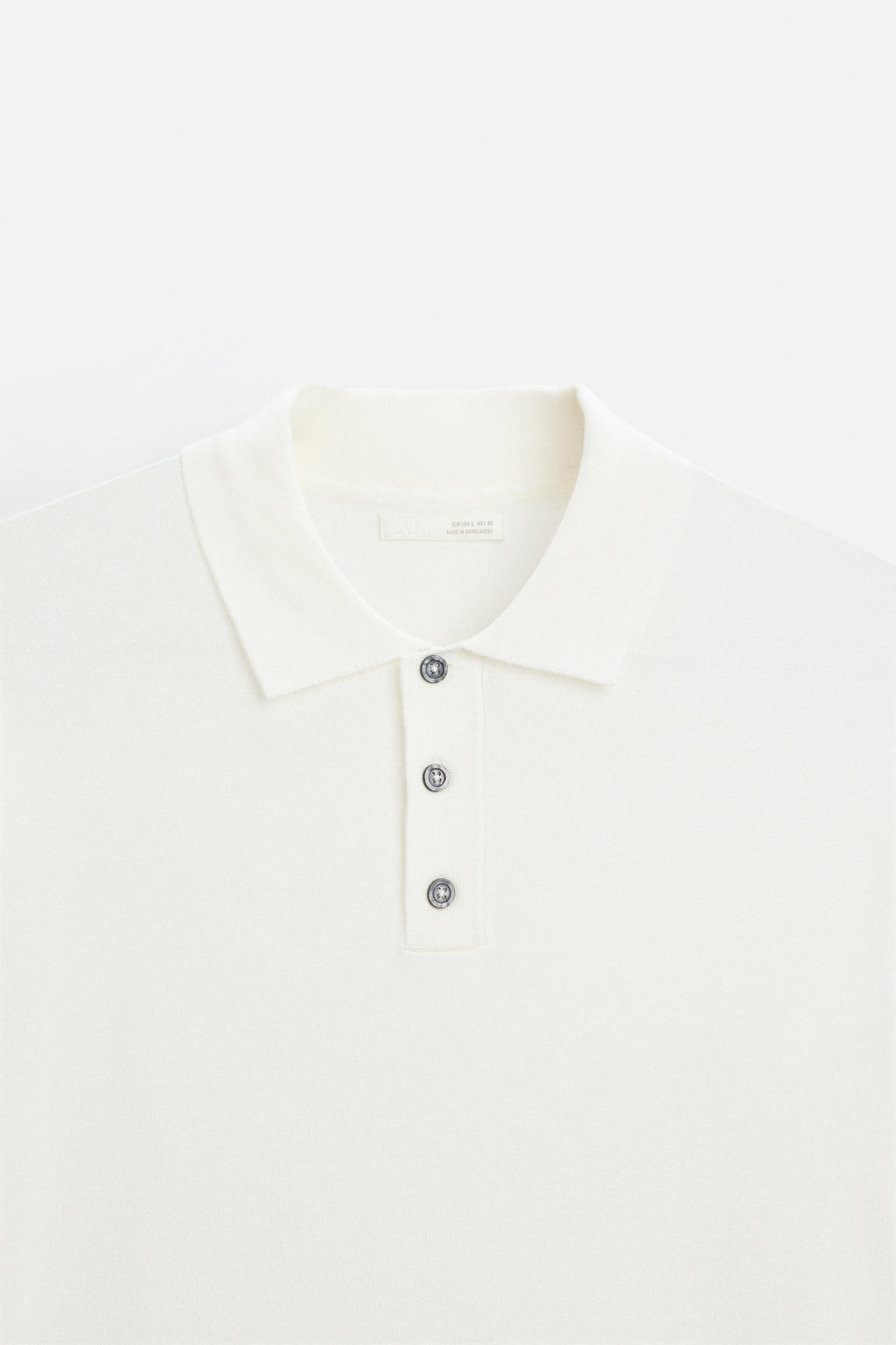REGULAR FIT KNITTED POLO SHIRT - Zara фото 9
