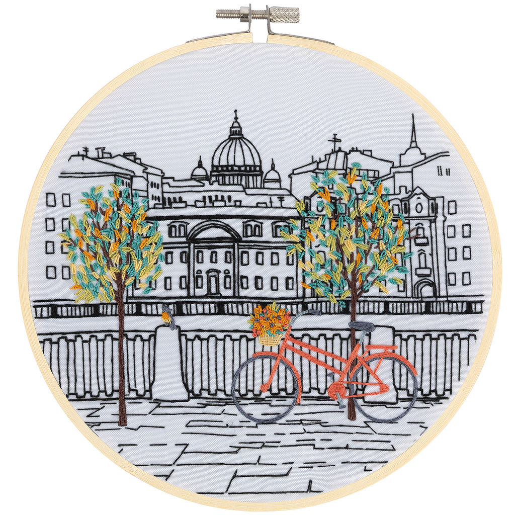 Набор для вышивания PANNA Живая картина JK-2214 Питерская набережная 18 х 18 см