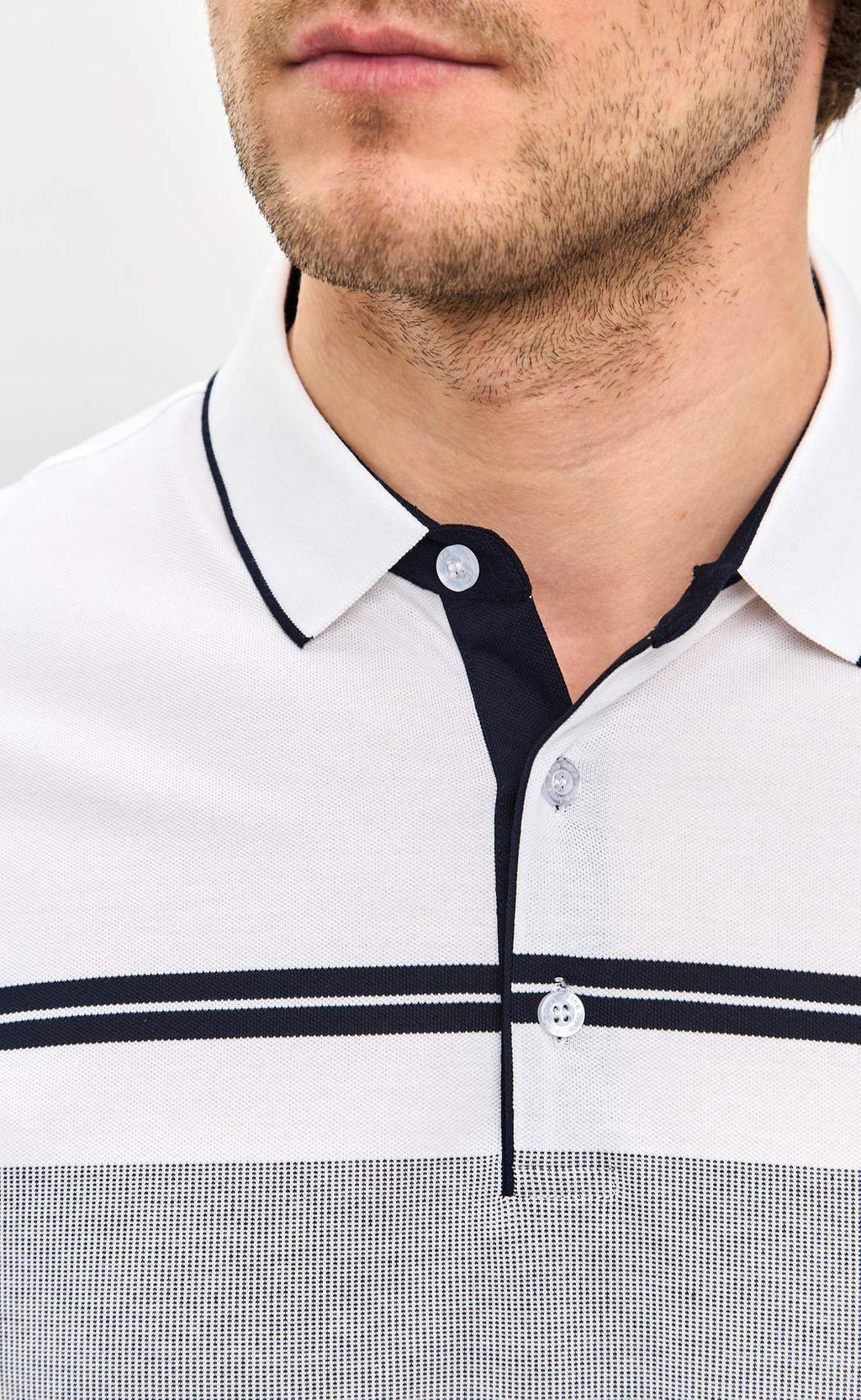 Футболка-поло F511-07-706 white - Fine joyce фото 4