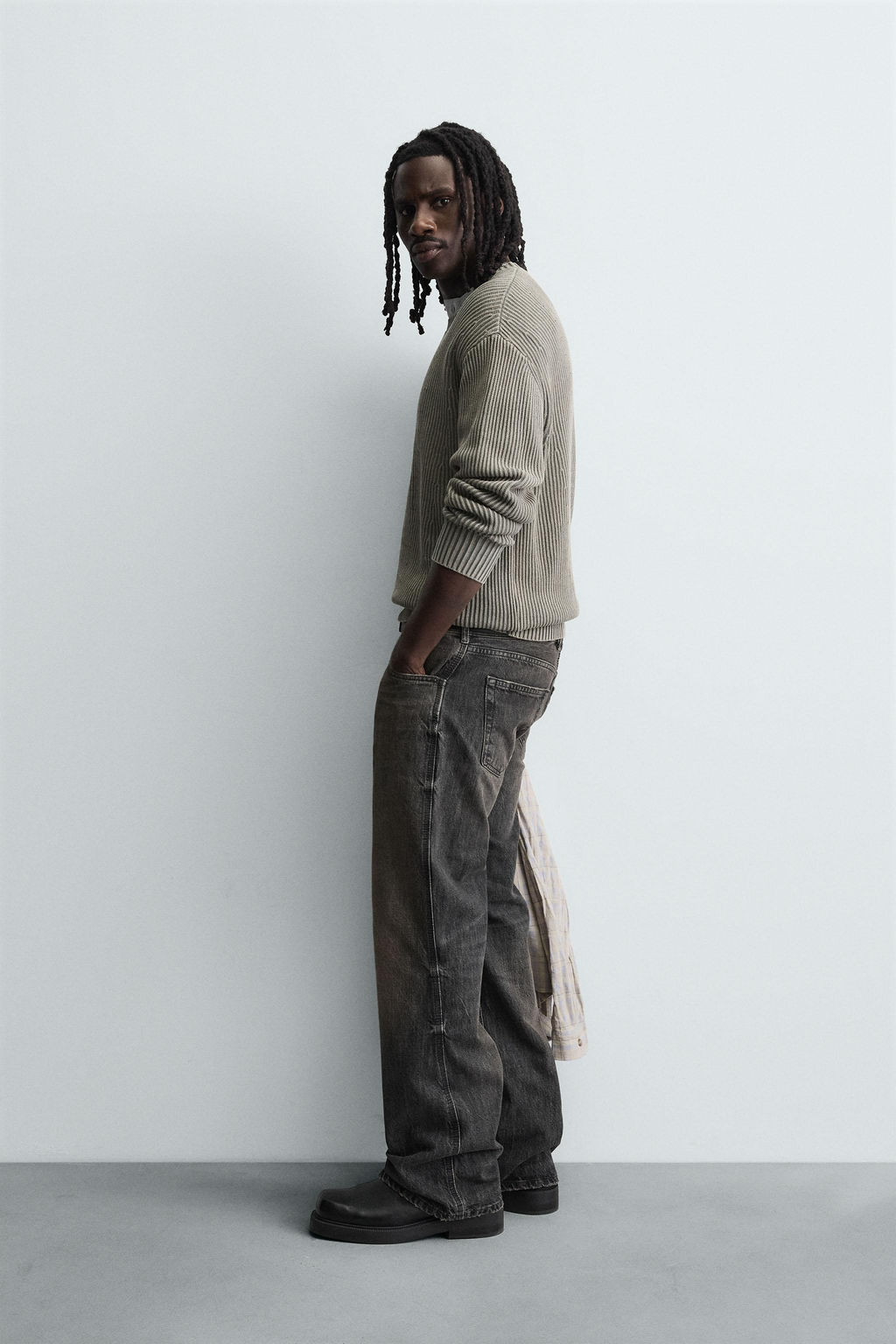 RIBBED WASHED SWEATER - Zara фото 4