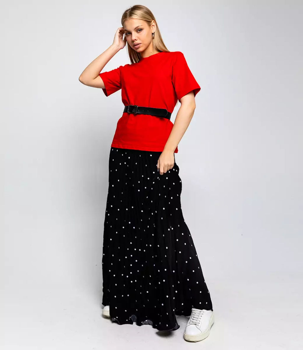 Костюм #БШ2310, красный,чёрный