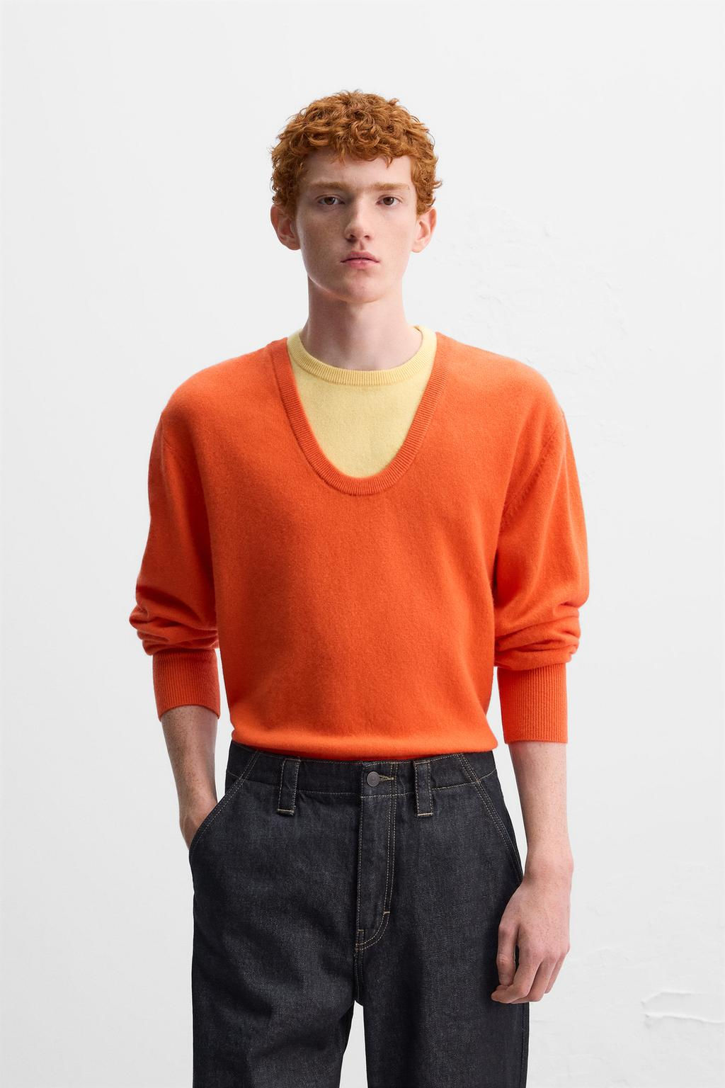 COLOUR BLOCK WOOL SWEATER X HARRY LAMBERT - Zara фото 11