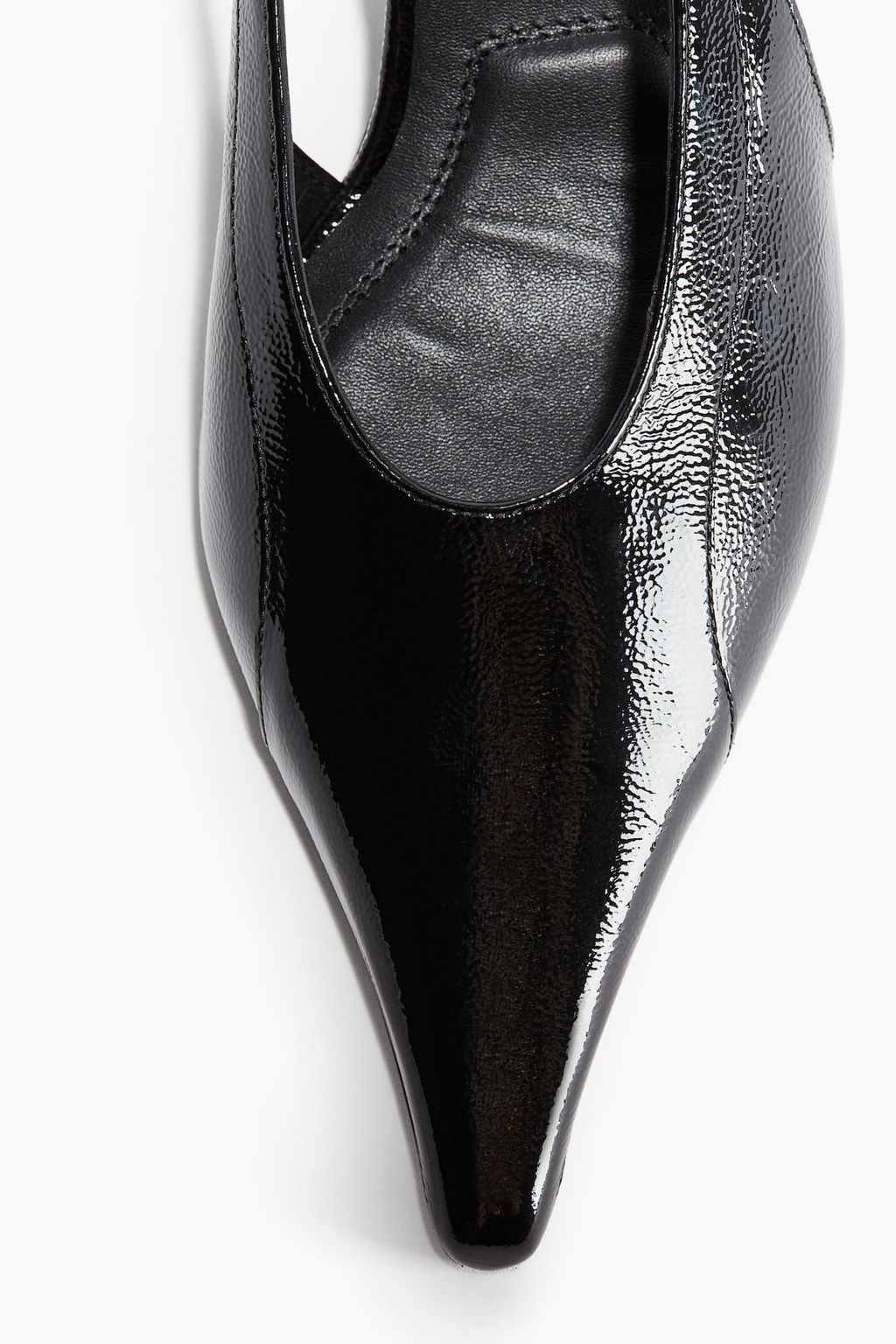 Salones destalonados de piel con tacon kitten - H&m фото 5