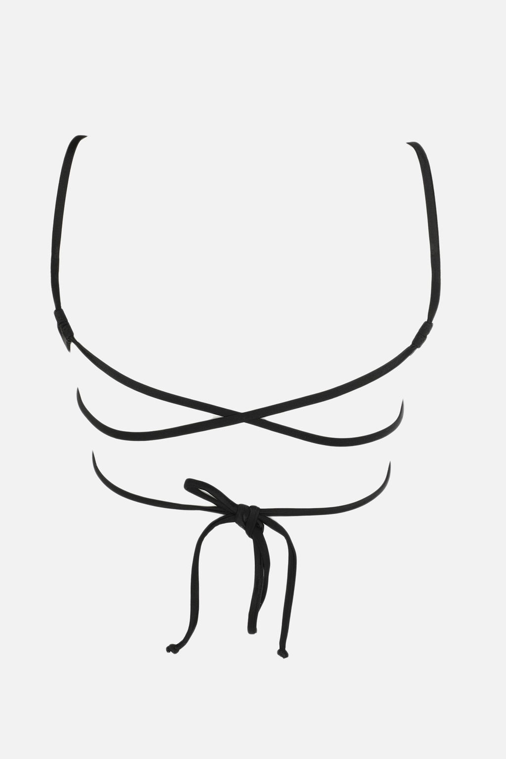 Siyah Bralette Cut Out/Pencereli Bikini Ustu TBESS22BU0034