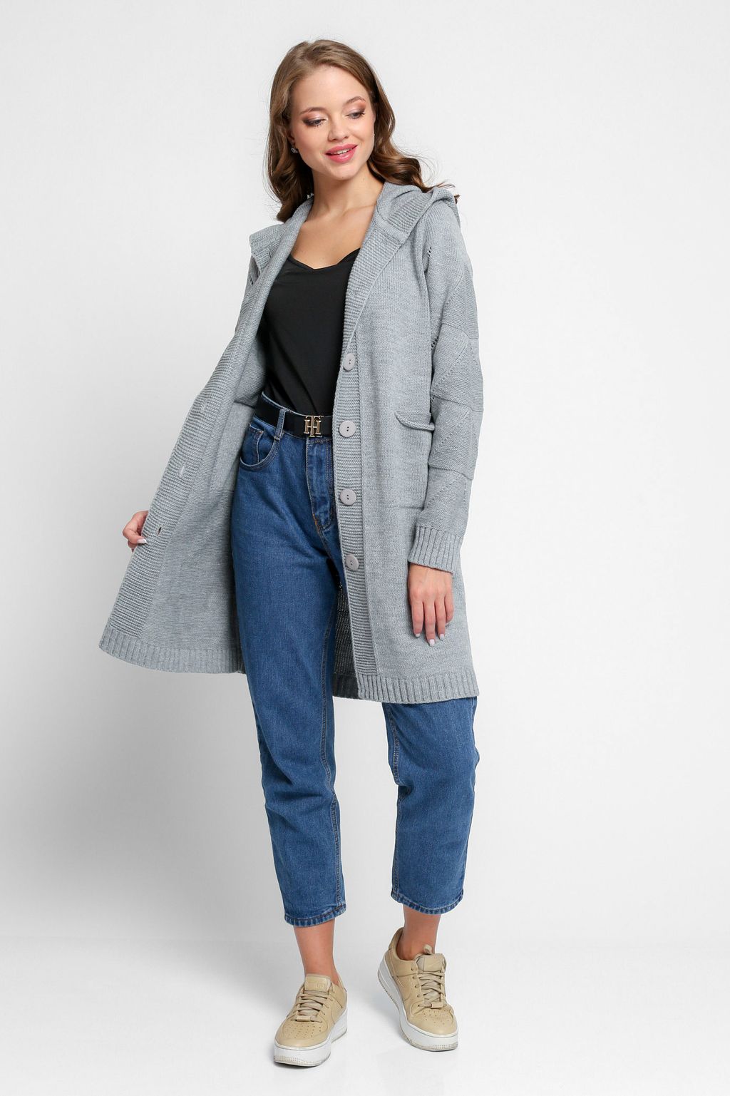 Кардиган 351056 к/серый (1490) - Злата Стиль фото 3