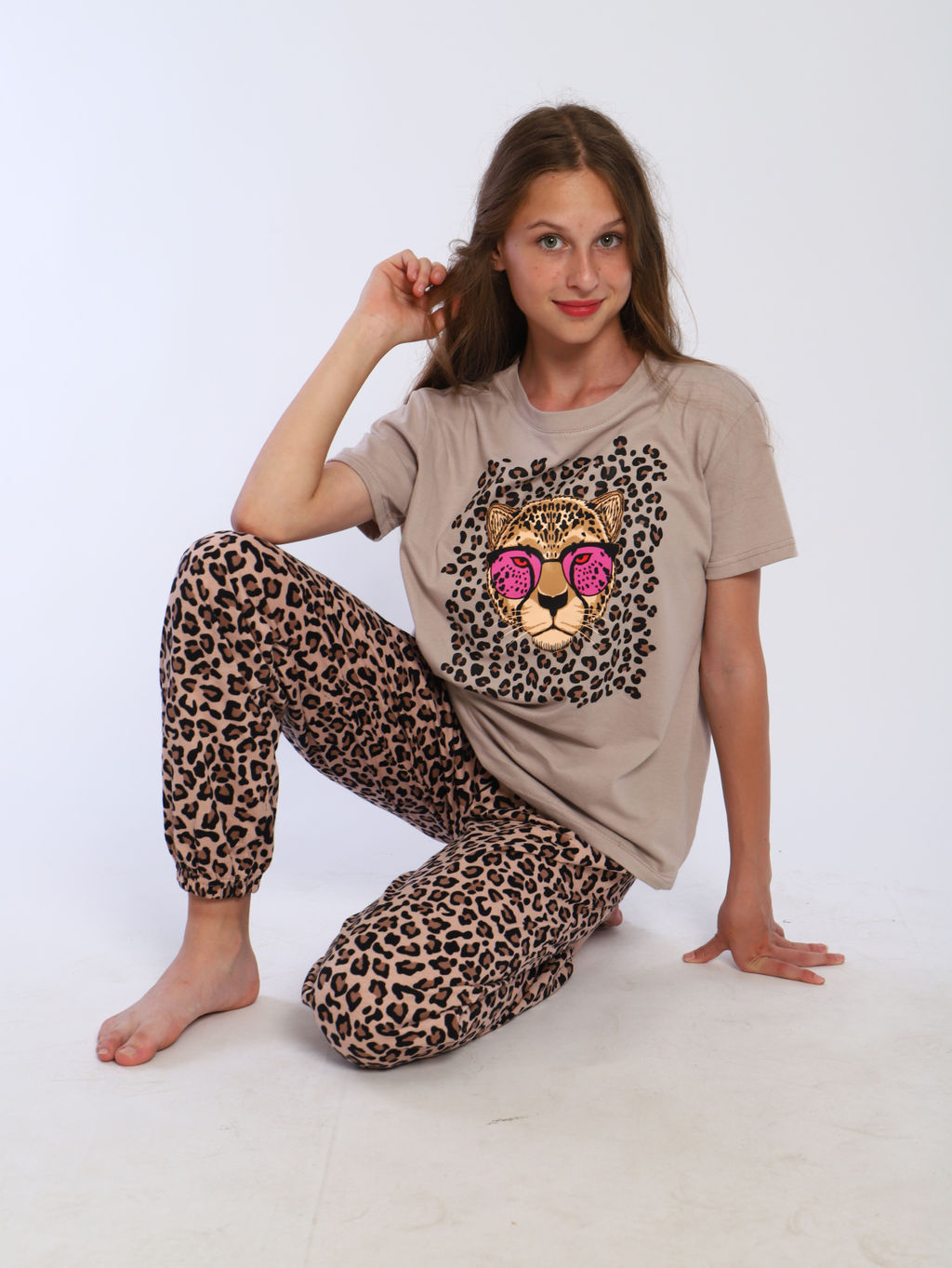 Комплект для девочки Леопард Ладошки фото 26