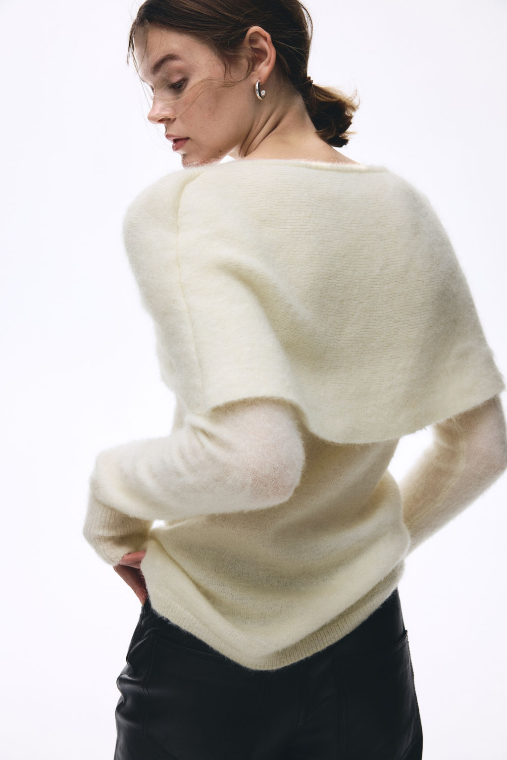 Top en mezcla de mohair con detalle girado - H&m фото 6