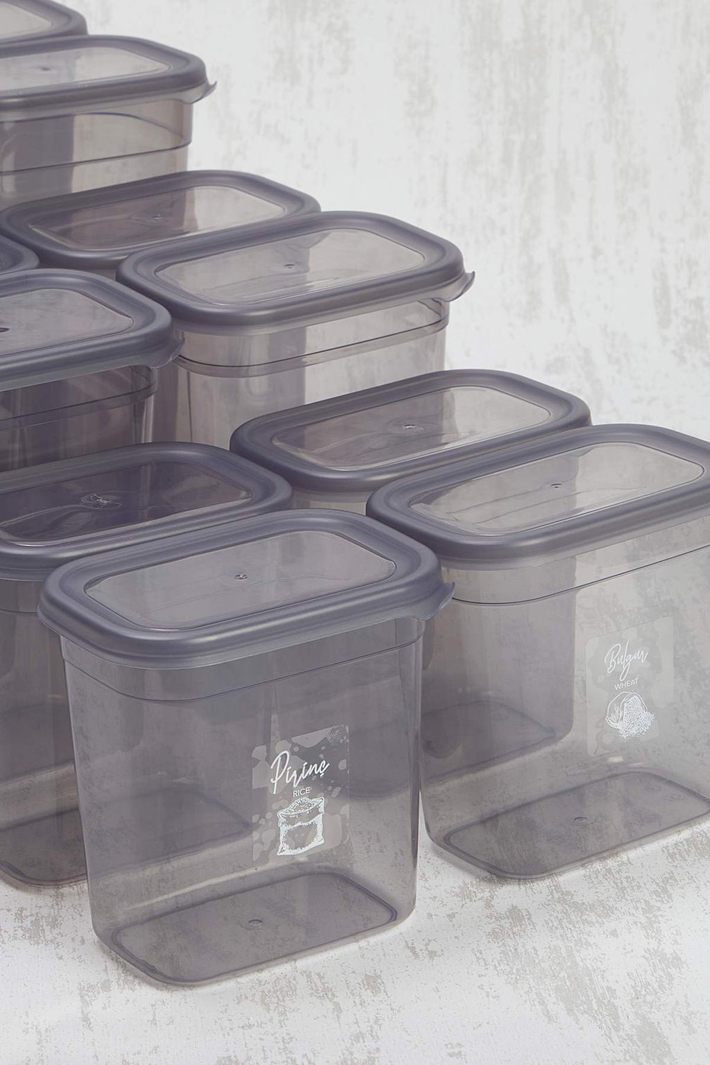 12li Plastik Etiketli Saklama Kab? Seti 4x( 1900ml, 1500ml, 1150ml )TPHSS25SKB00001 - Trendyolmilla фото 6