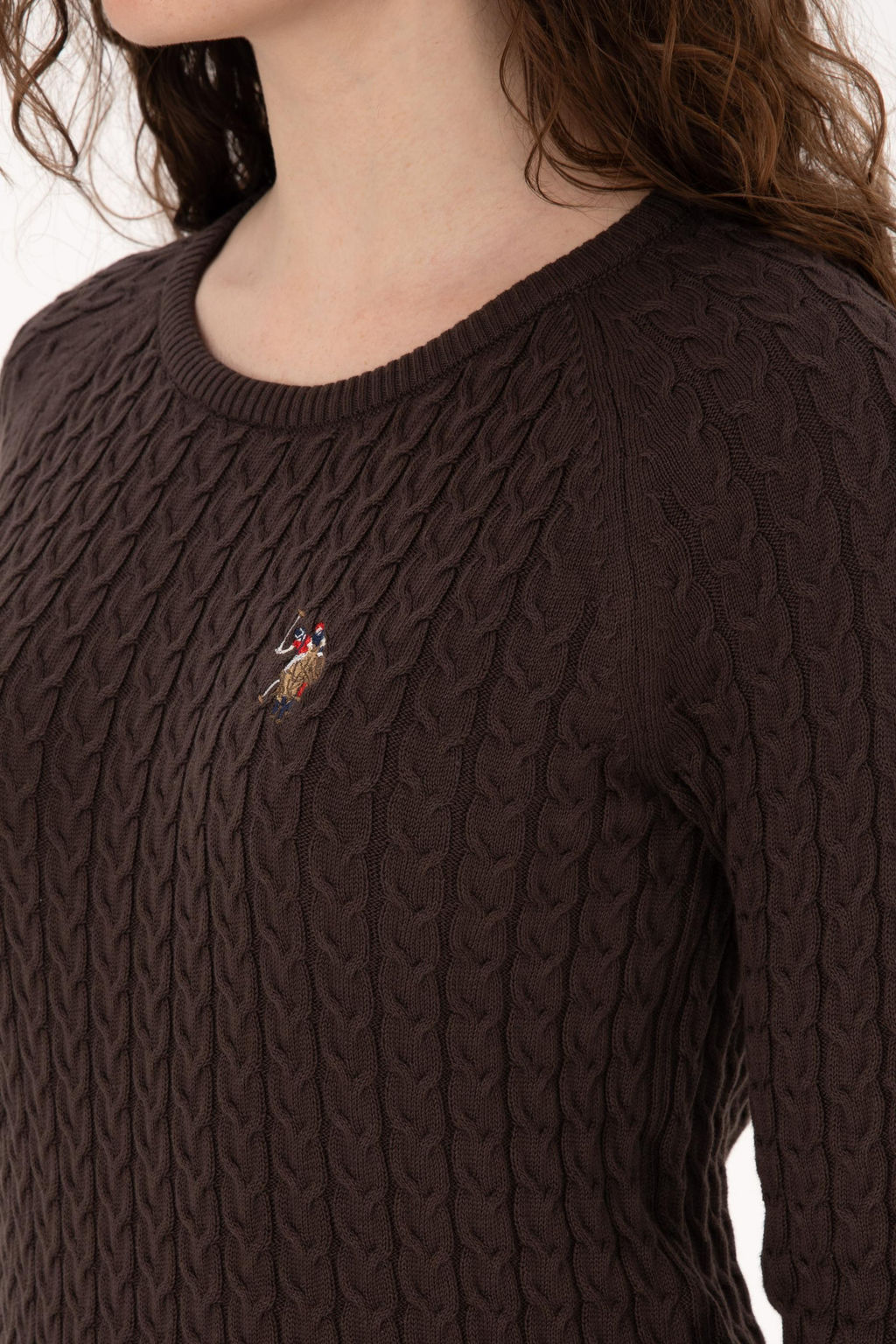 Kad_n Koyu Kahverengi Basic Kazak - U.s. polo assn фото 7