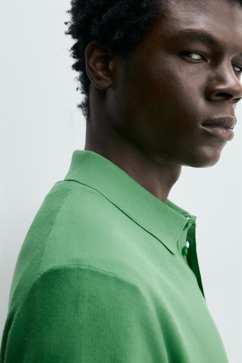 POLO PUNTO REGULAR FIT PIQU? / Verde - Zara фото 6
