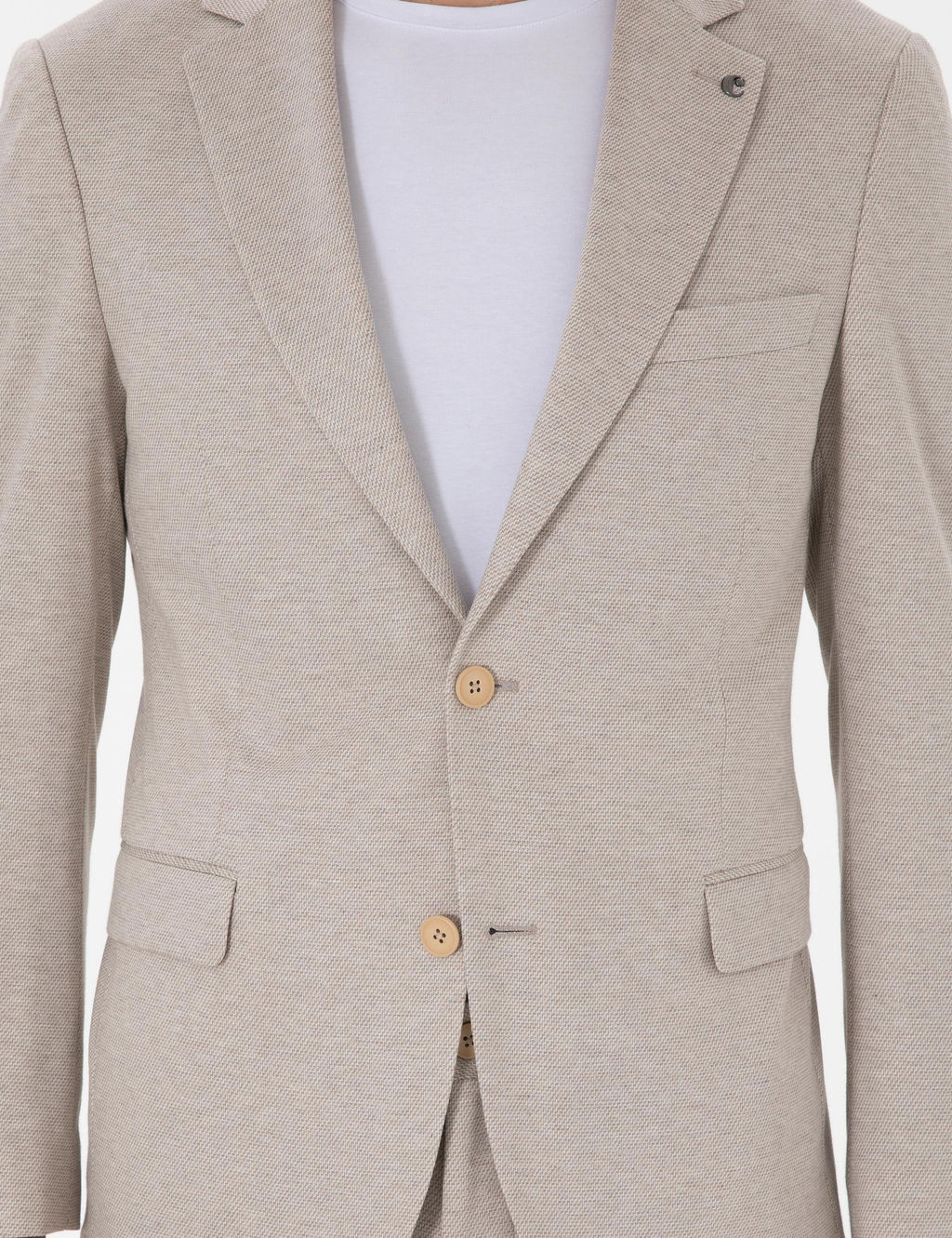 Bej Slim Fit Tak_m Elbise - Cacharel фото 7