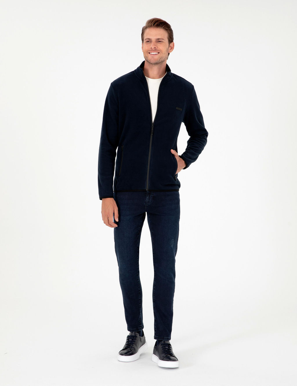 Lacivert Regular Fit Polar H_rka