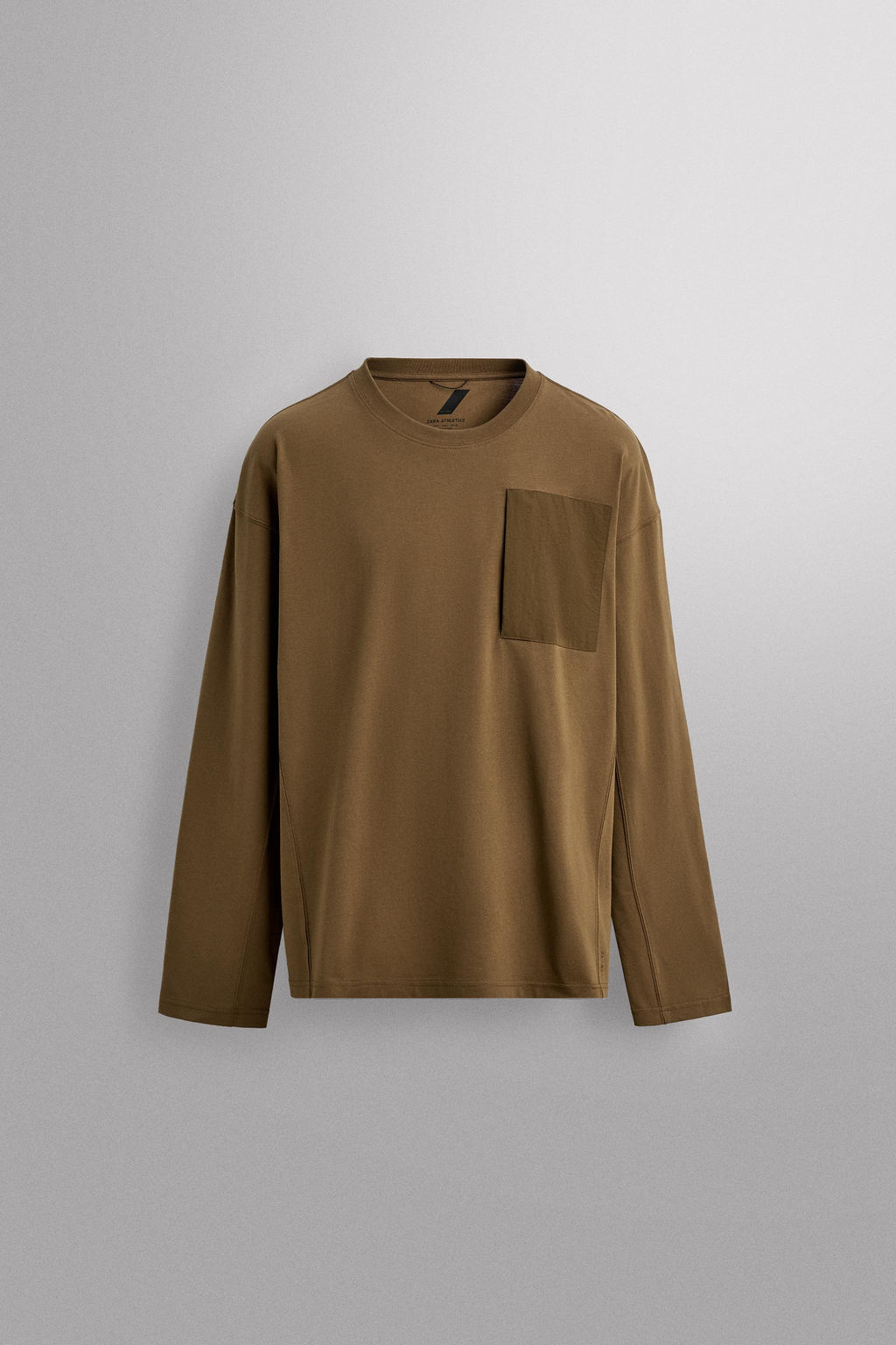 LONG SLEEVE T-SHIRT WITH POCKET - Zara фото 8