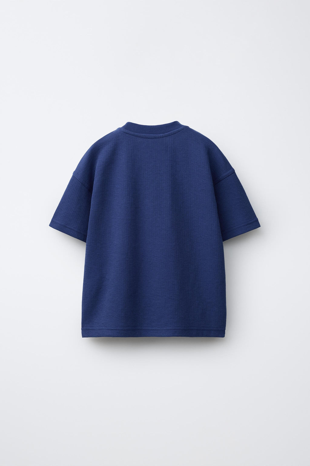 CONJUNTO CAMISETA Y BERMUDA WAFFLE ETIQUETA / Azul?n - Zara фото 3