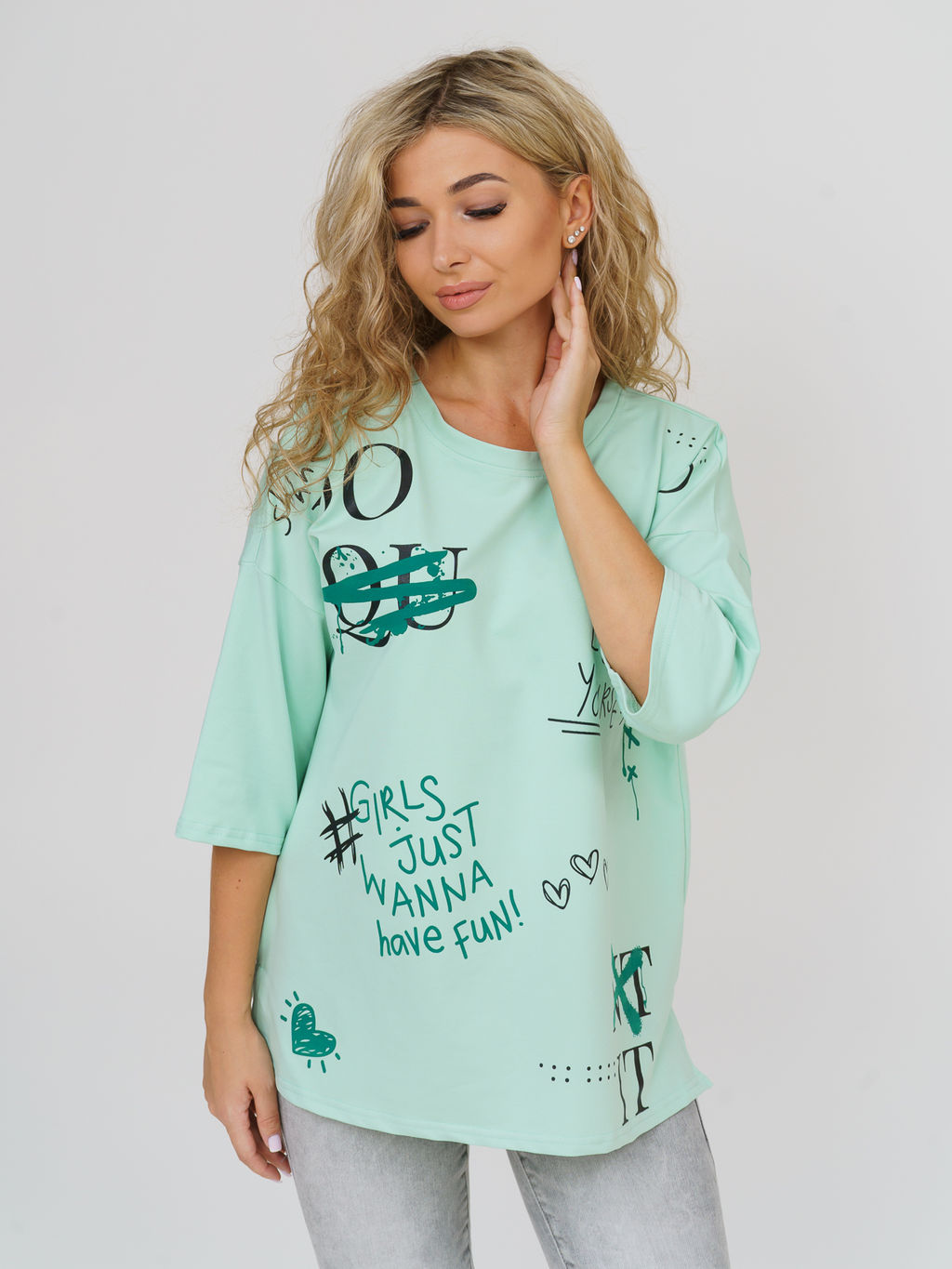 877 Футболка"Ментол"