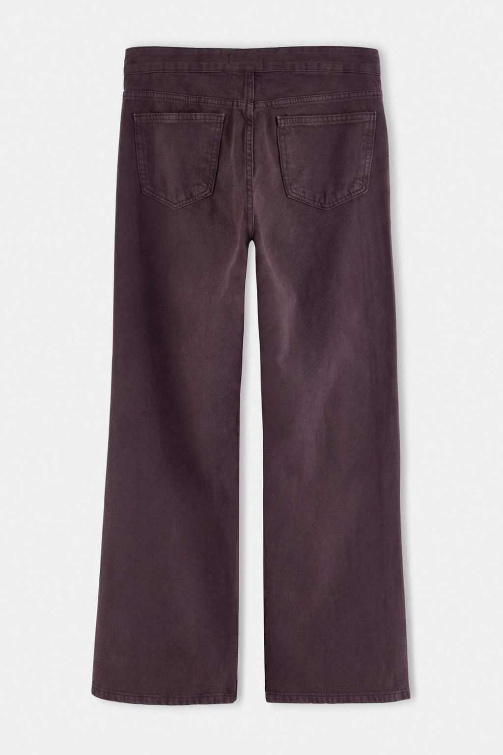 Kahverengi %100 Pamuk Bel Detayl_ Y_ksek Bel Wide Leg Jeans TWOAW27JE00062 - Trendyolmilla фото 3