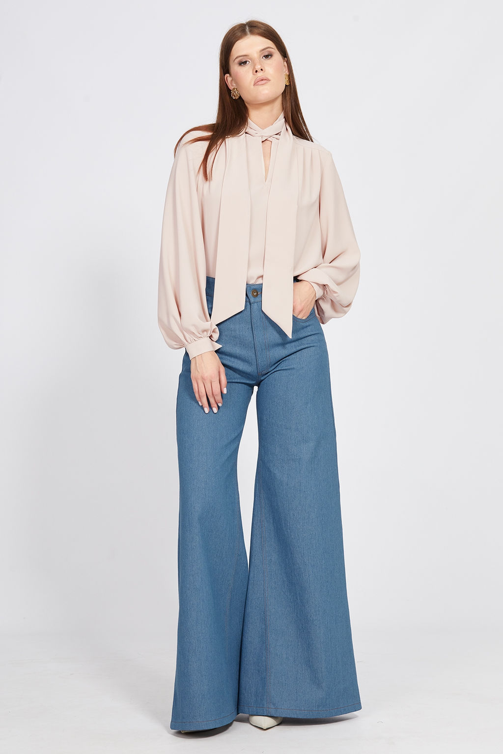 Блузка бежевый - Eola фото 2