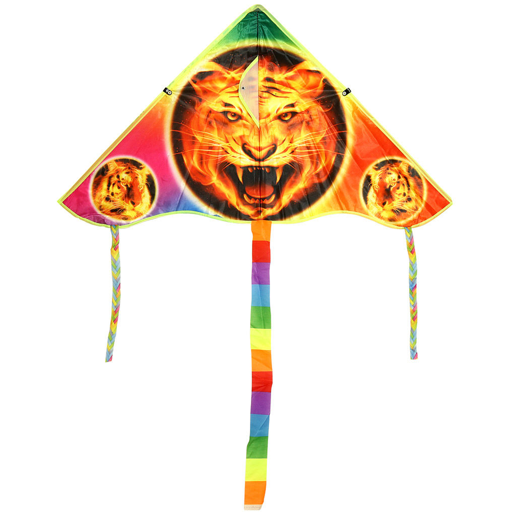 Воздушный змей "Тигр" 94х52см, нейлон (Китай)