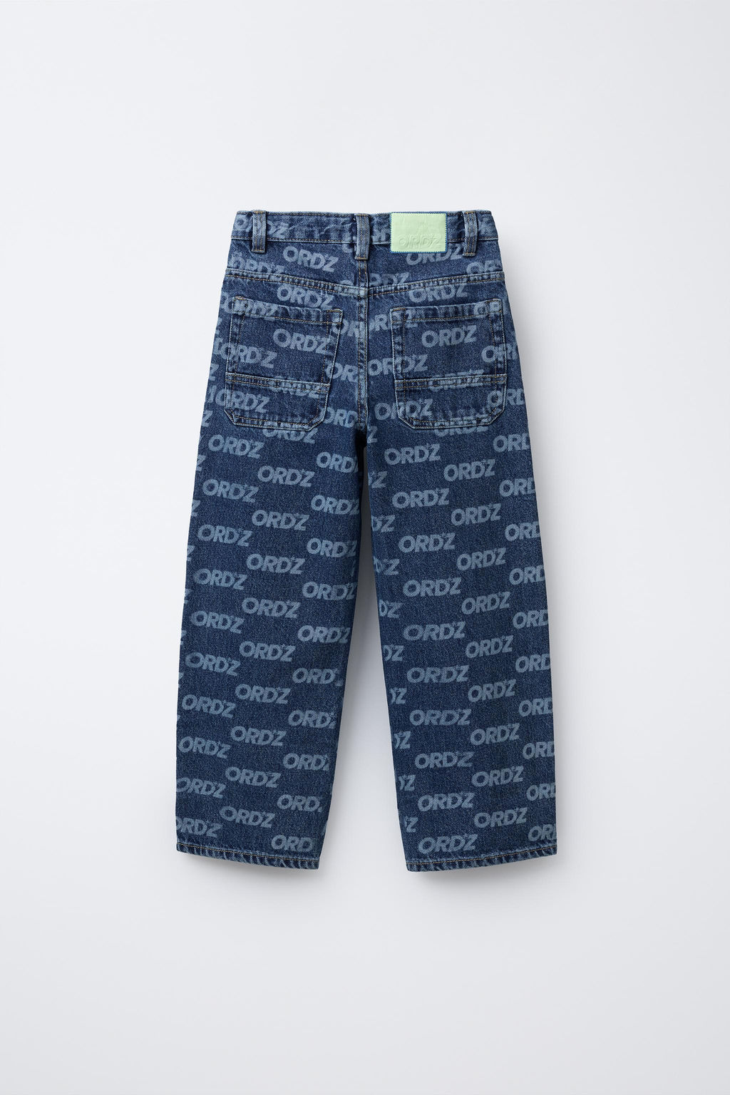 WIDE-LEG JEANS WITH TEXT PRINT - Zara фото 2