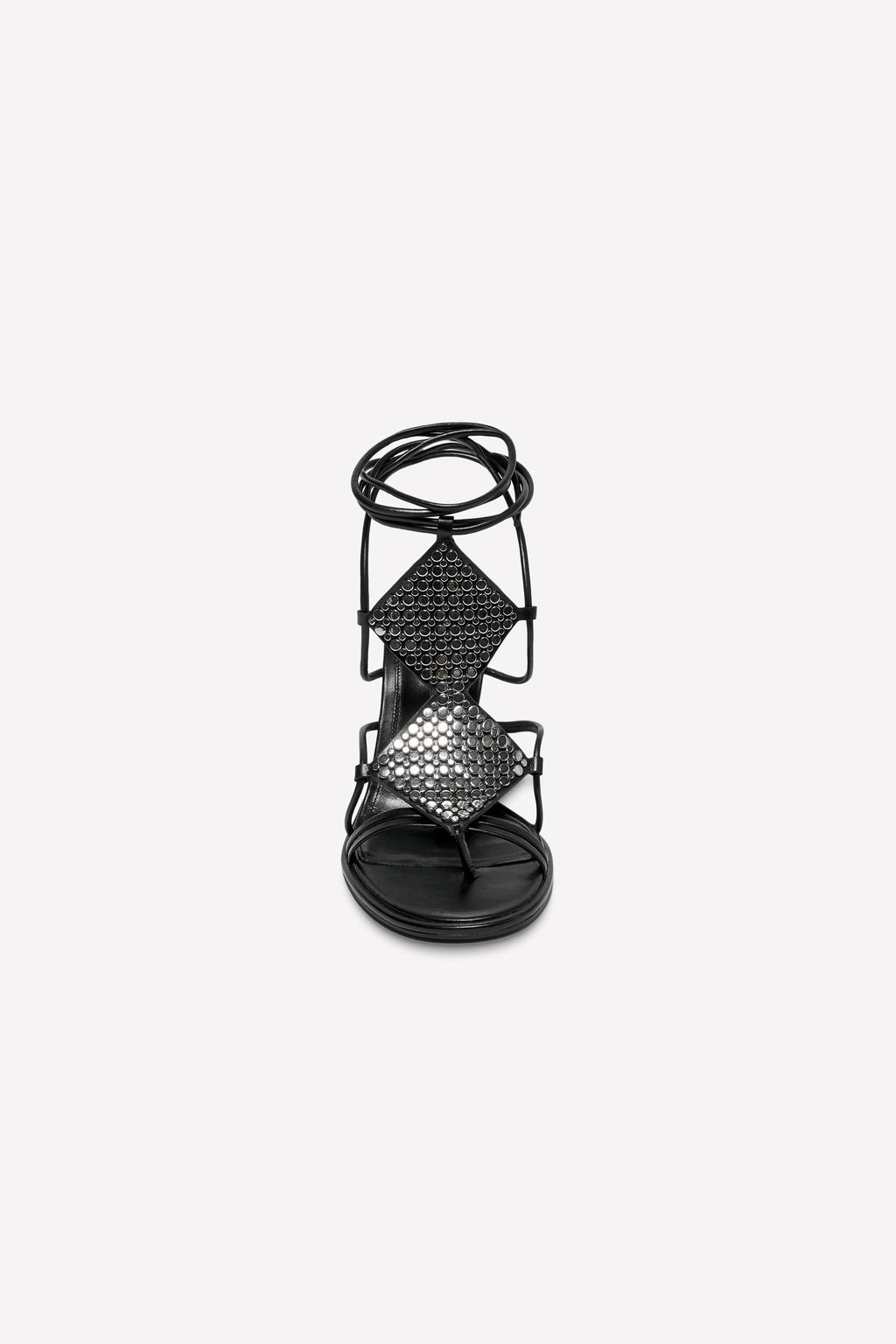 STRAPPY LEATHER SANDALS WITH STUDS LUDOVIC DE SAINT SERNIN x ZARA  фото 5