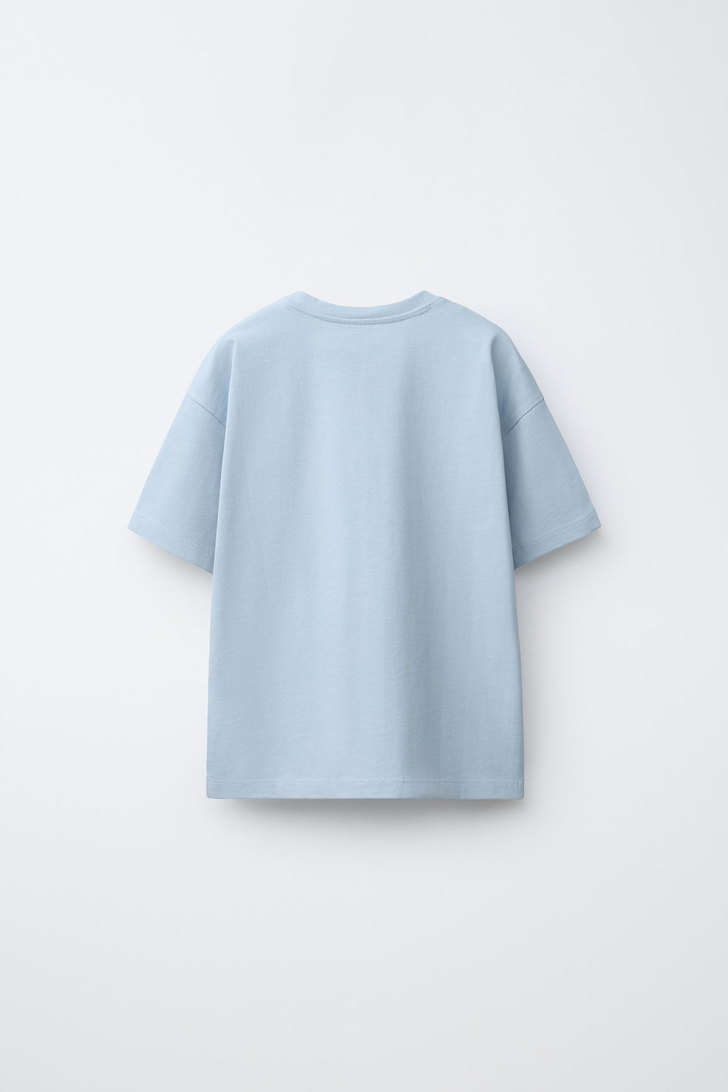 CAMISETA HEAVY WEIGHT TEXTO / Azul cielo - Zara фото 5