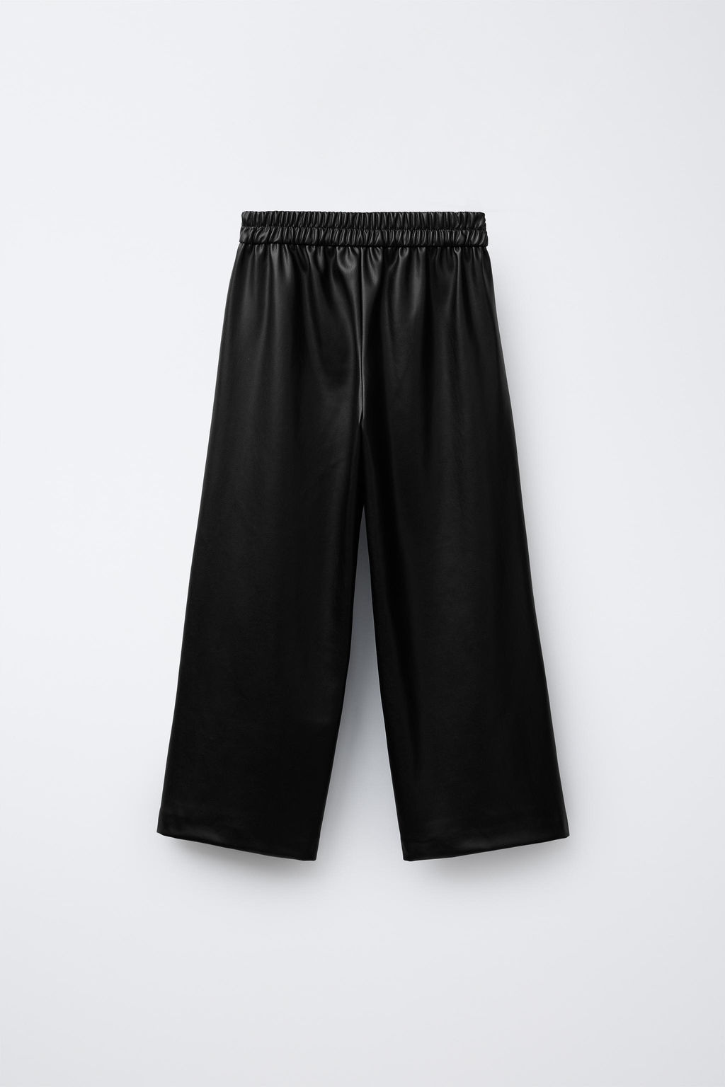 FAUX LEATHER TROUSERS WITH BOWS - Zara фото 2