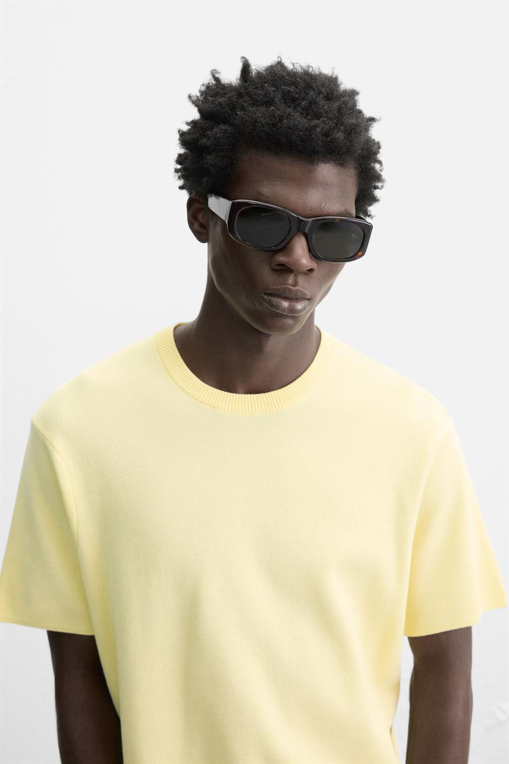 RELAXED FIT KNIT T-SHIRT - Zara фото 21