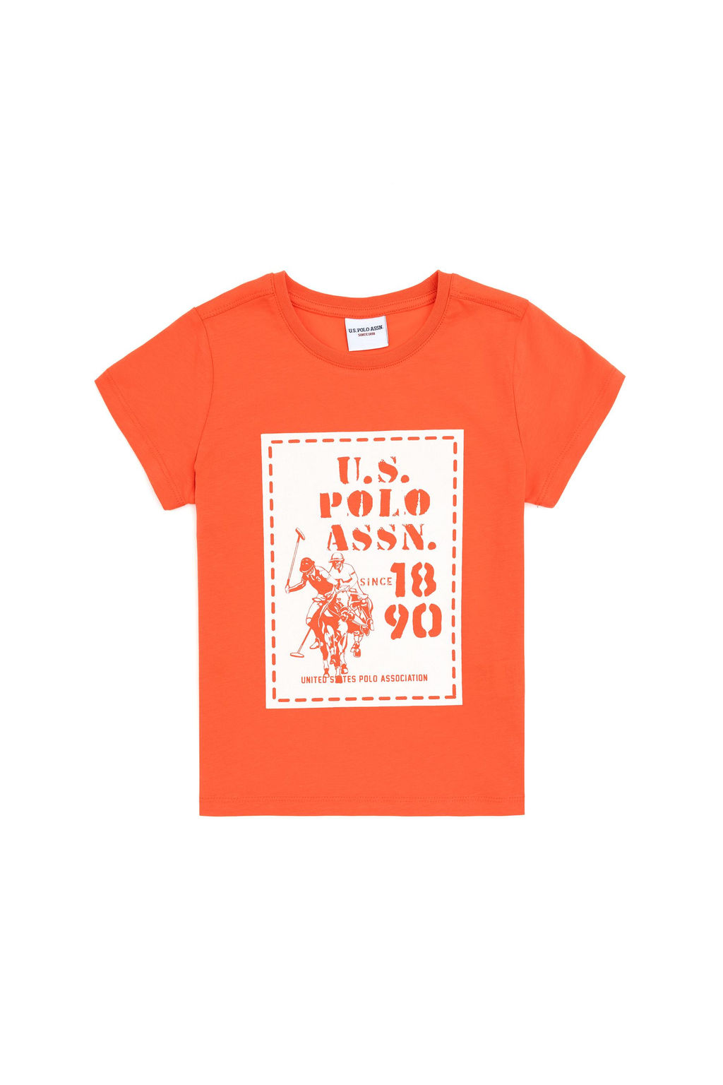 Футболка U.S. Polo Assn с цветком граната хлопок фото 6