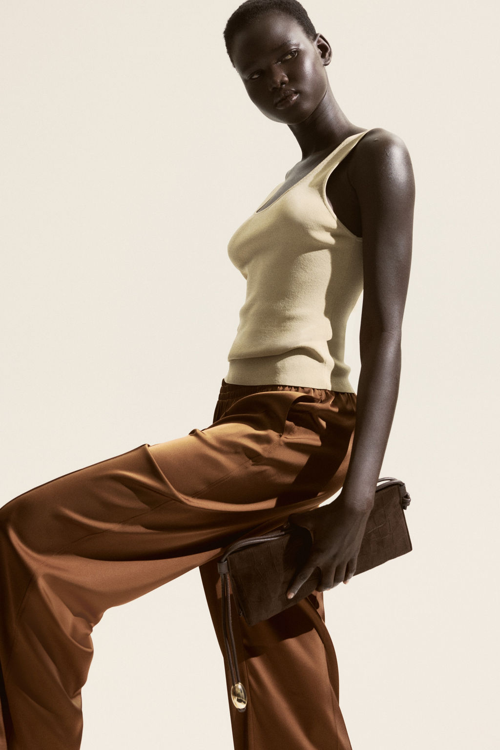 Pantal?n amplio con raya - H&m фото 5