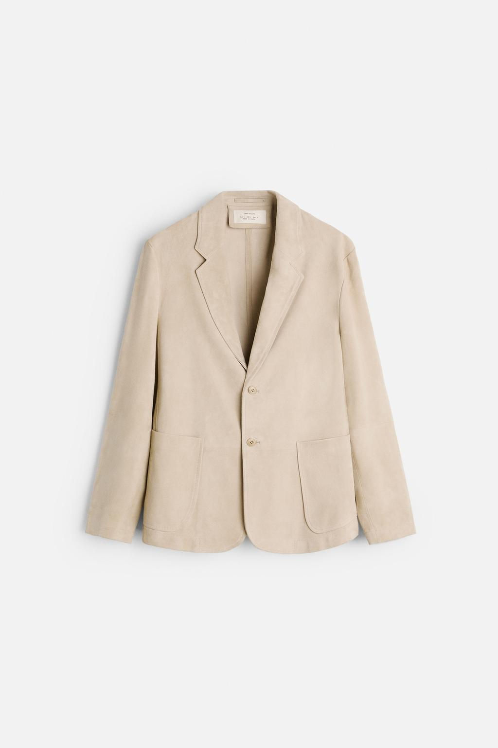 SUEDE LEATHER BLAZER - Zara фото 10