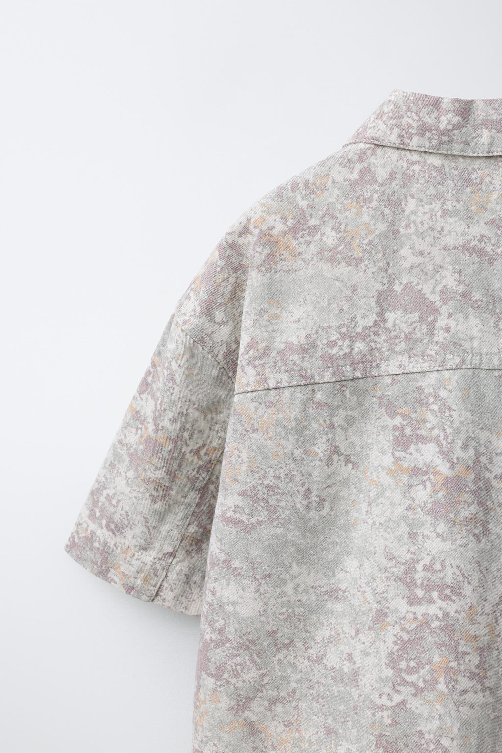 CAMISA SARGA ESTAMPADA / Crudo - Zara фото 6